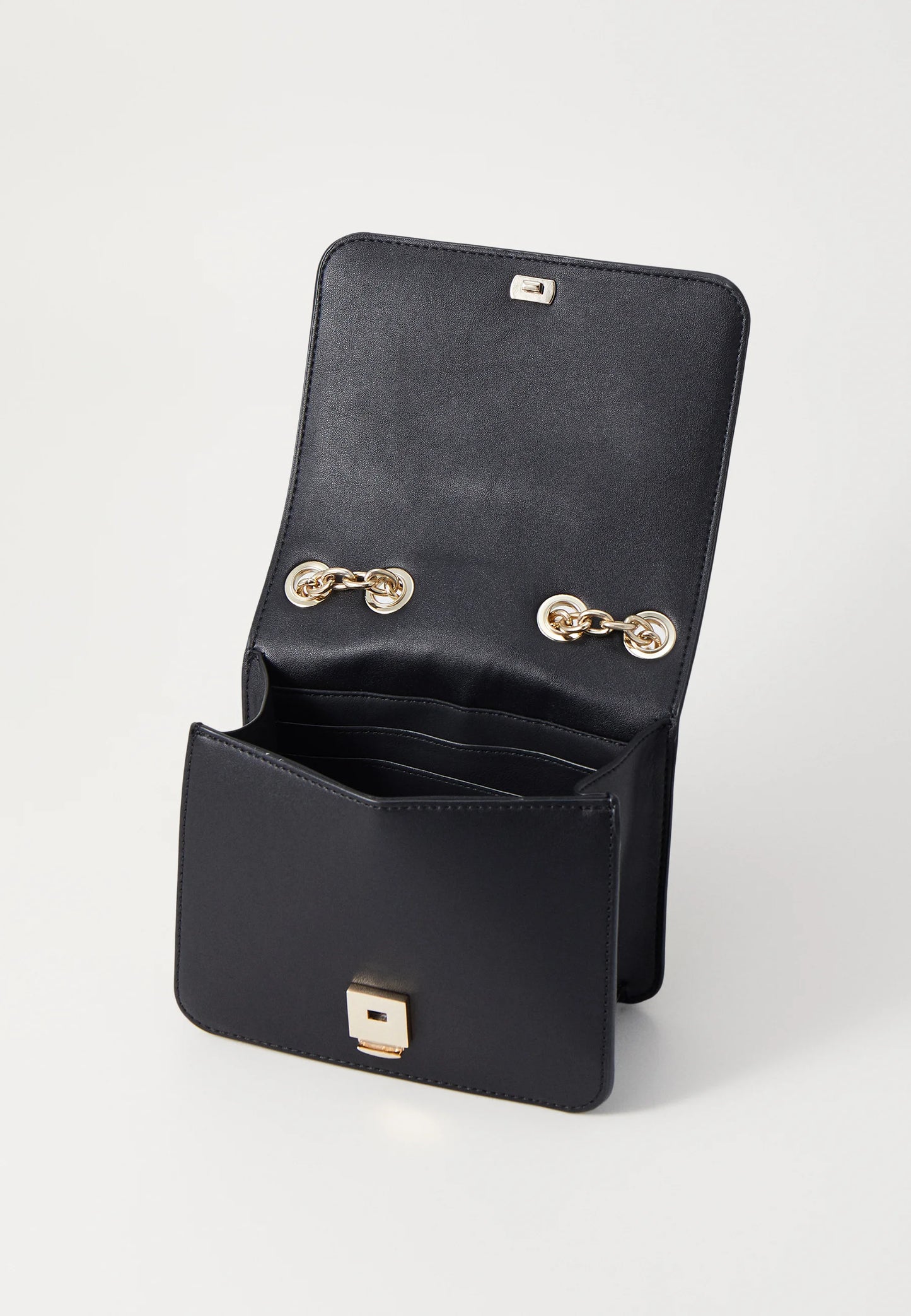 Valentino Mini Chainbag – Zwart & Goud - nero