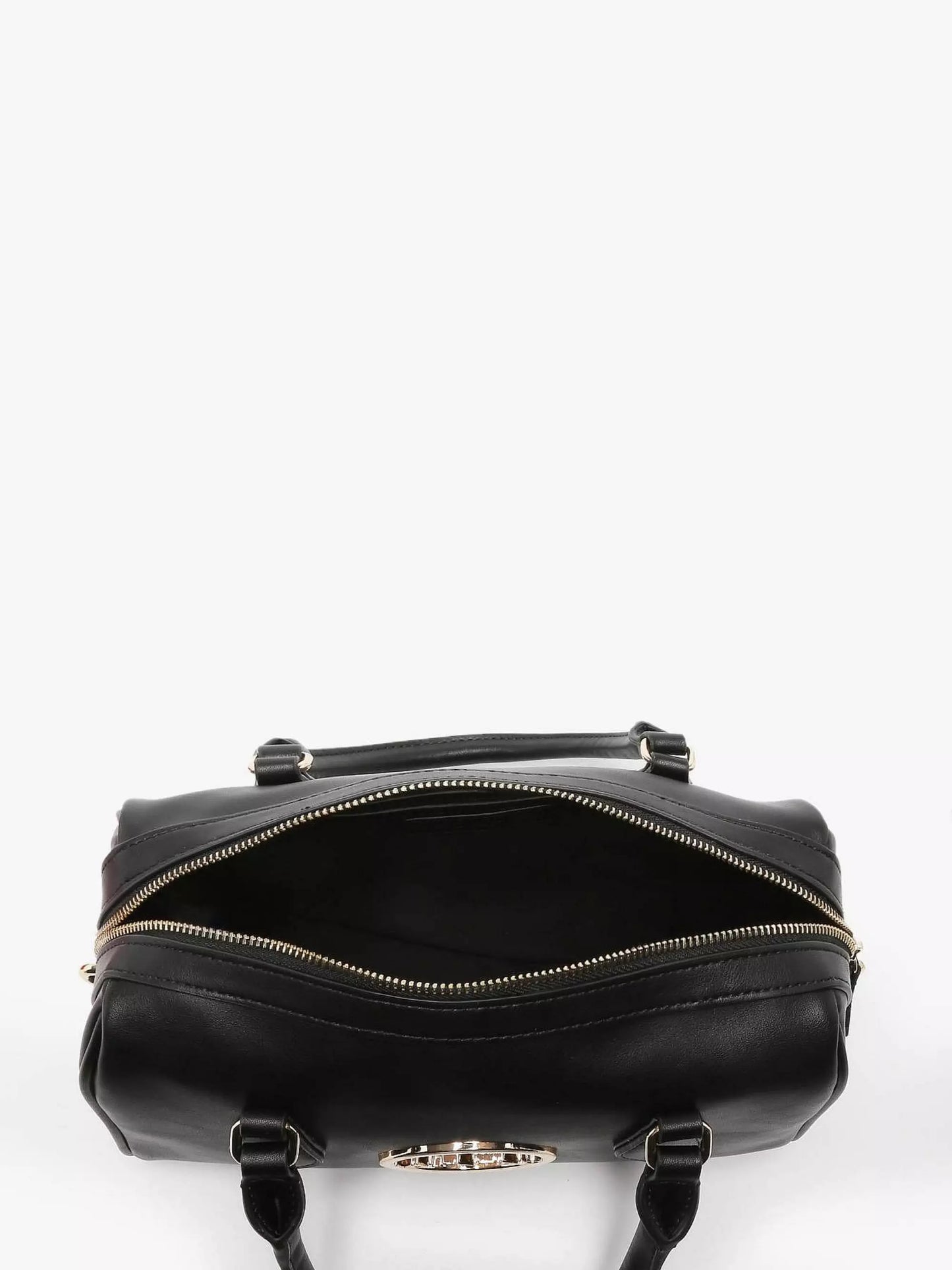 Valentino Mario MOSES Nero Handtas – Zwarte Barrel Bag met Gouden Logo