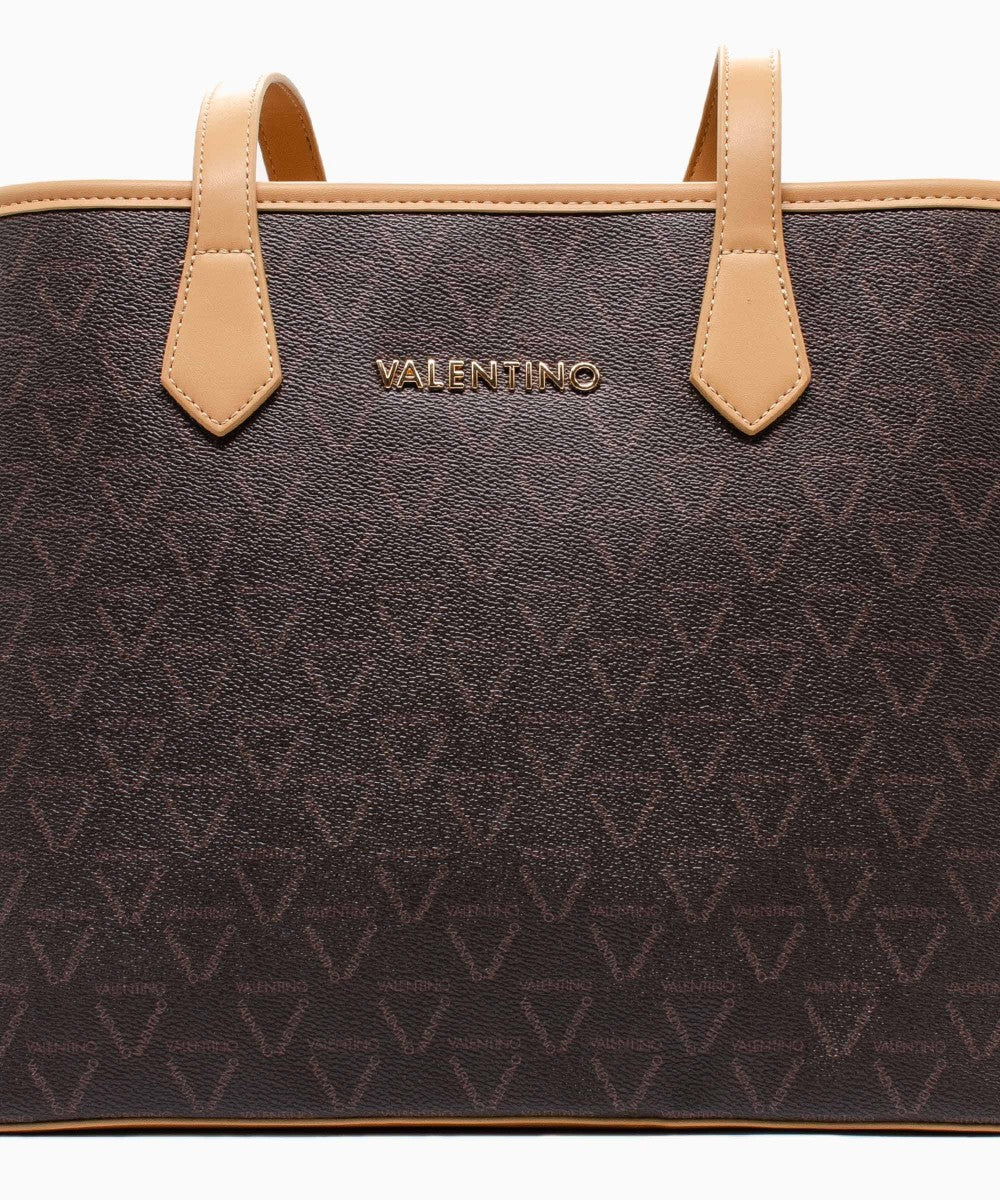 Valentino by Mario Valentino - Symetrie Shopper Bag - Nero/Cognac