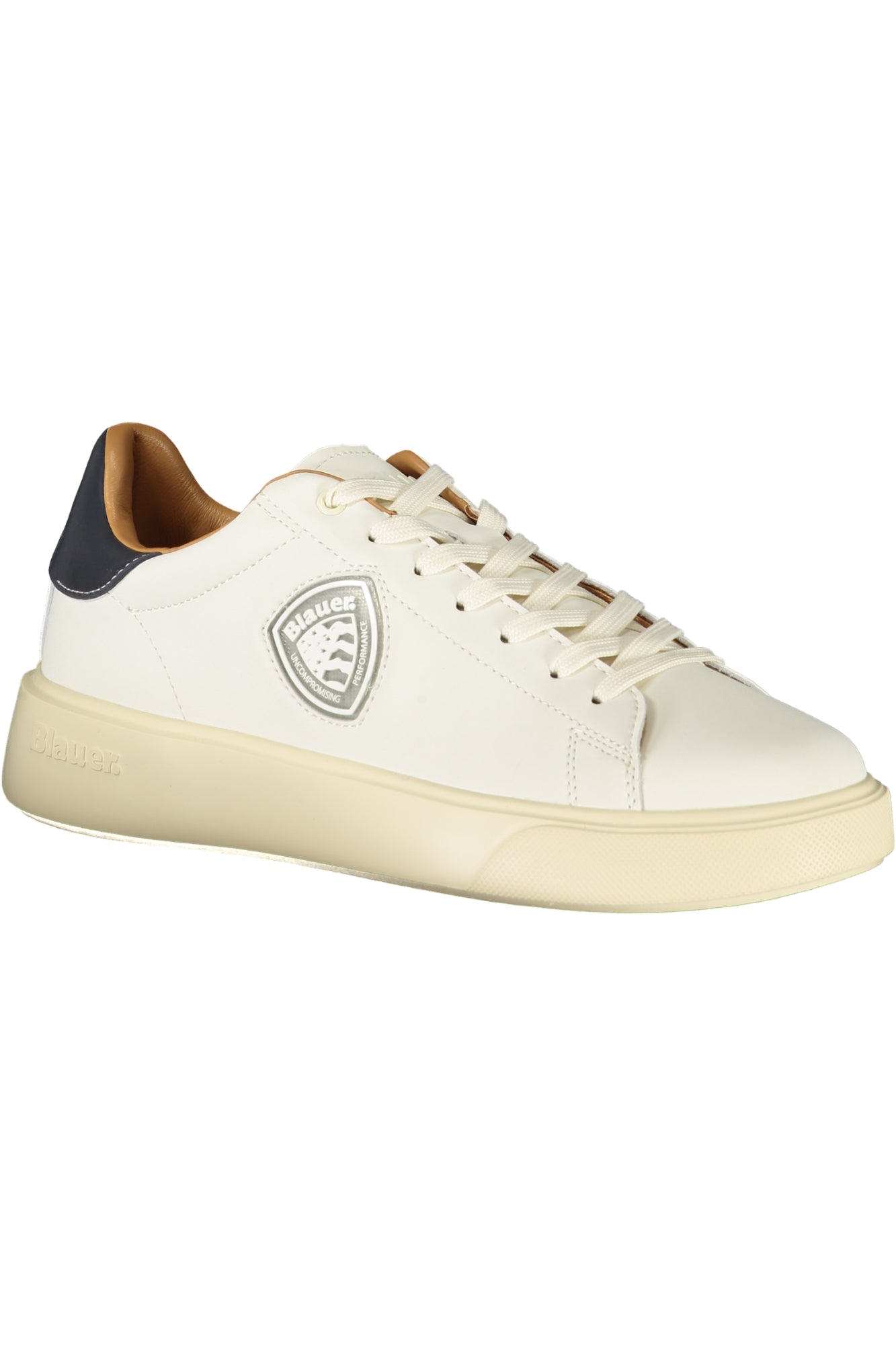 BLAUER MEN'S WHITE SPORTS SHOES