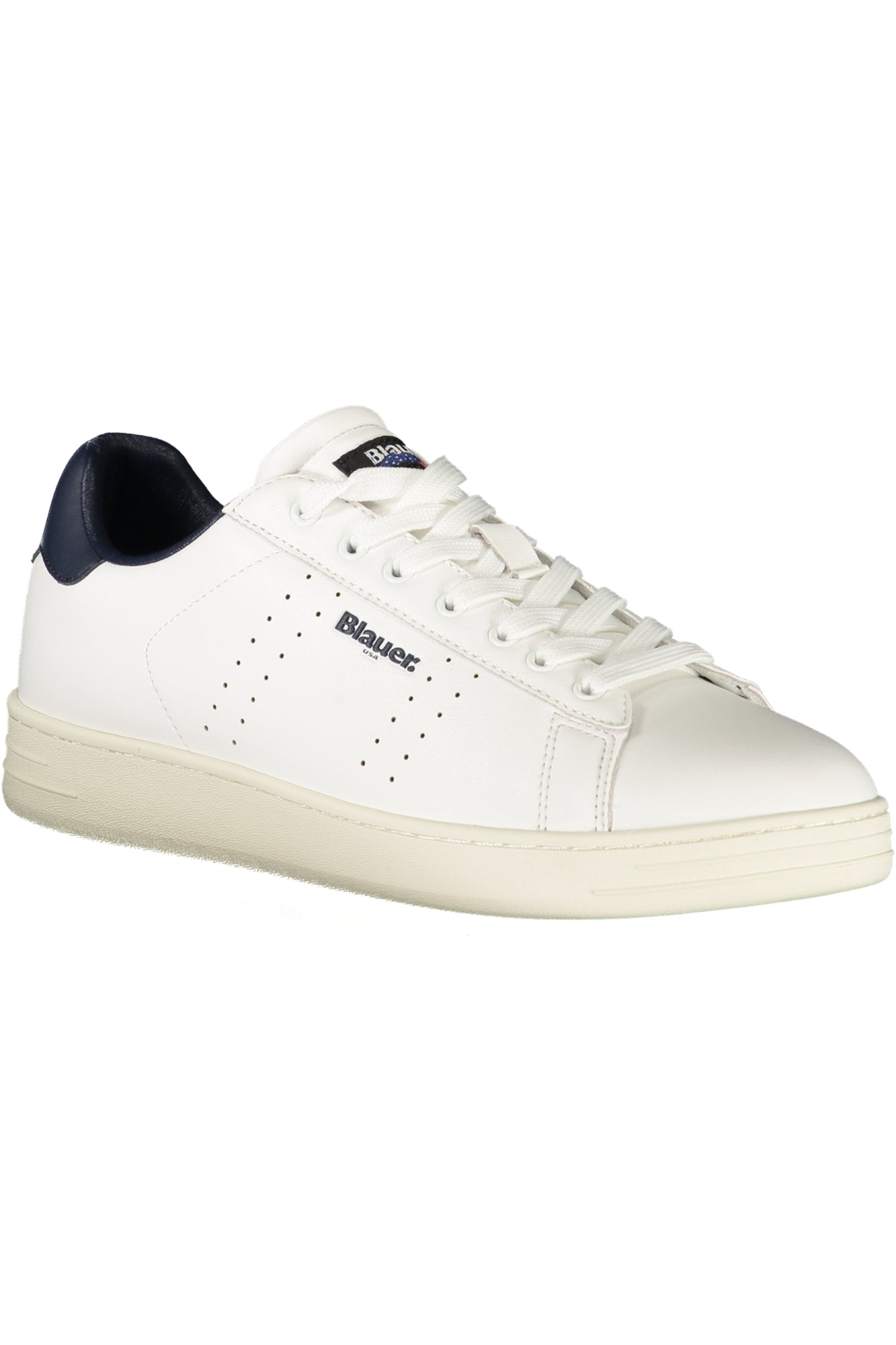 BLAUER MEN'S WHITE SPORTS SHOES