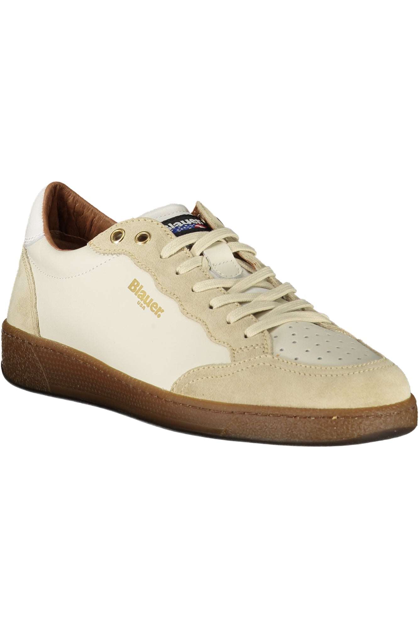 BLAUER MEN'S WHITE SPORTS SHOES