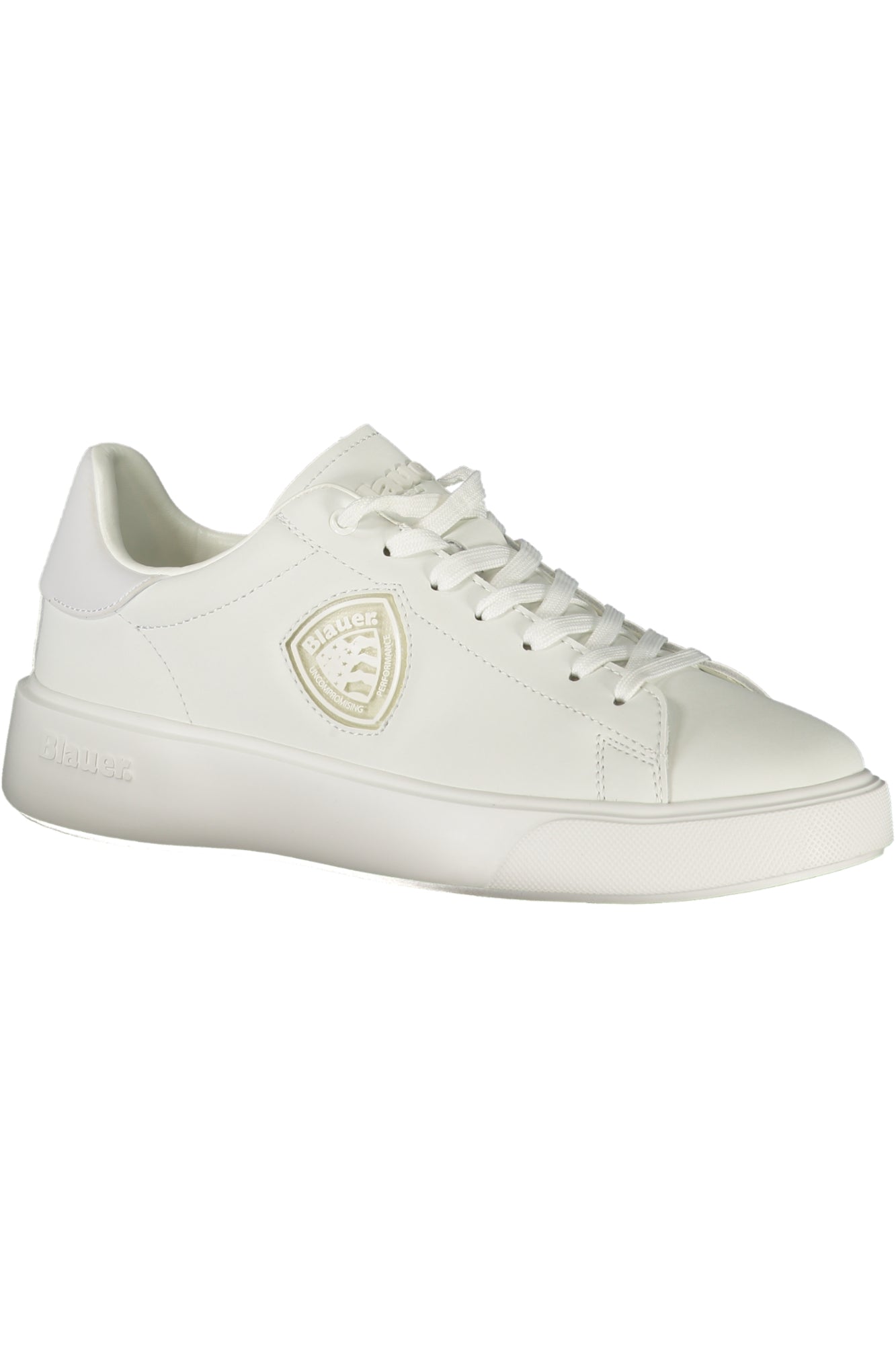 BLAUER MEN'S WHITE SPORTS SHOES