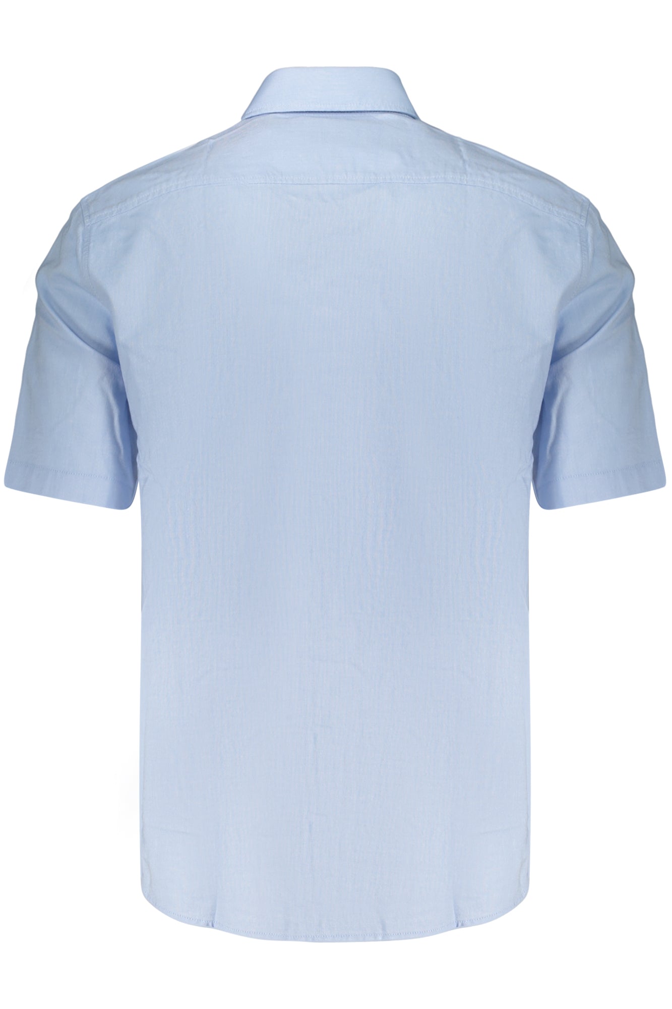 BOSS MEN'S SHORT-SLEEVED SHIRT, BLUE