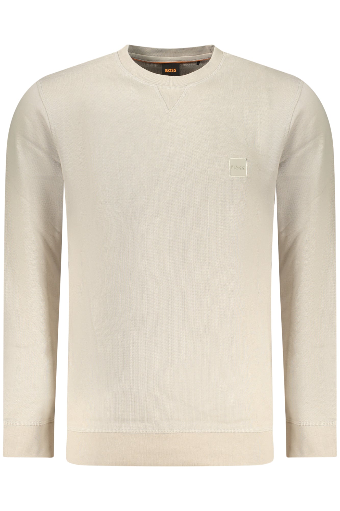 BOSS MEN'S ZIP-UP SWEATSHIRT, BEIGE