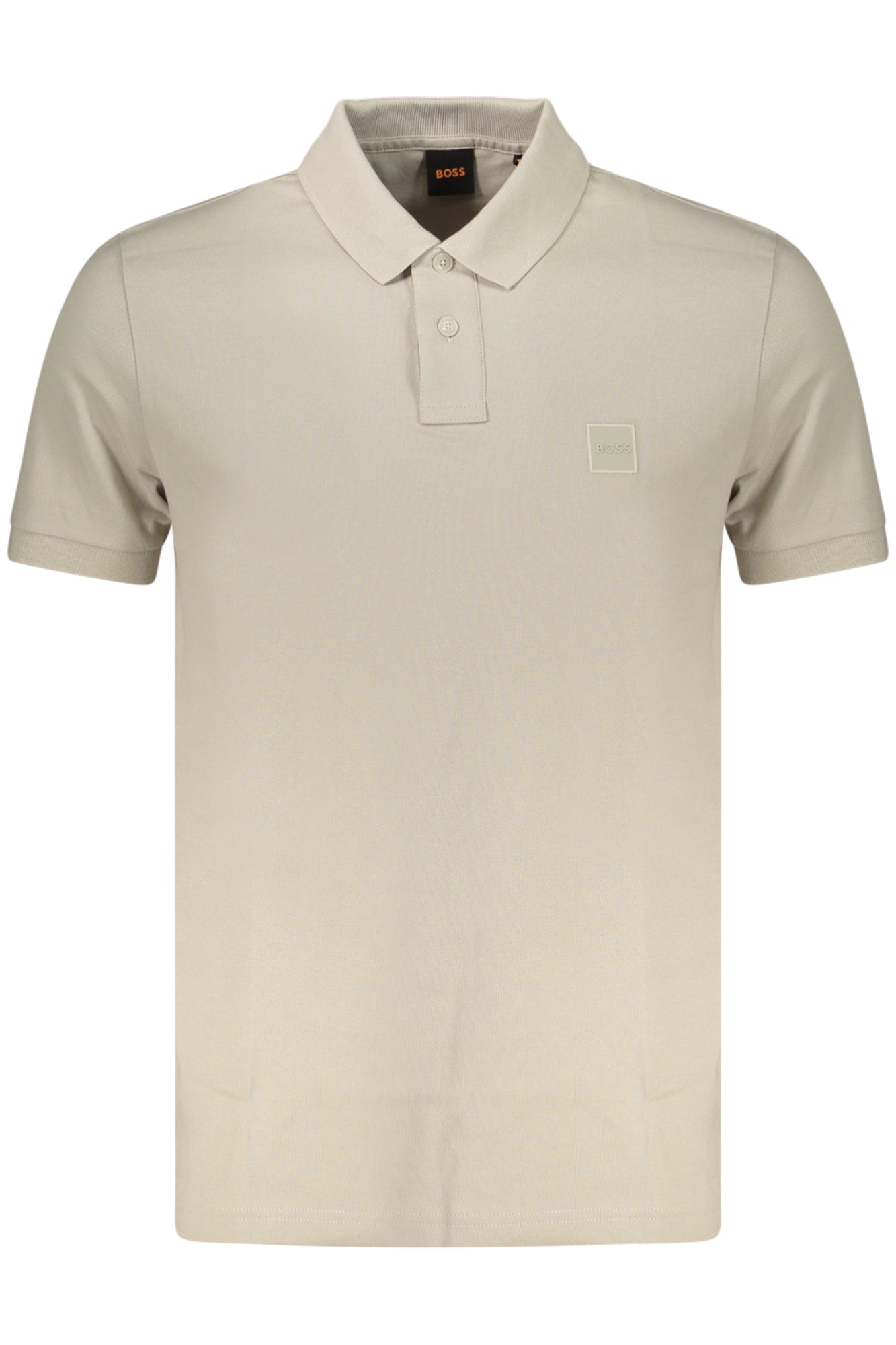 BOSS MEN'S SHORT-SLEEVE POLO SHIRT, BEIGE