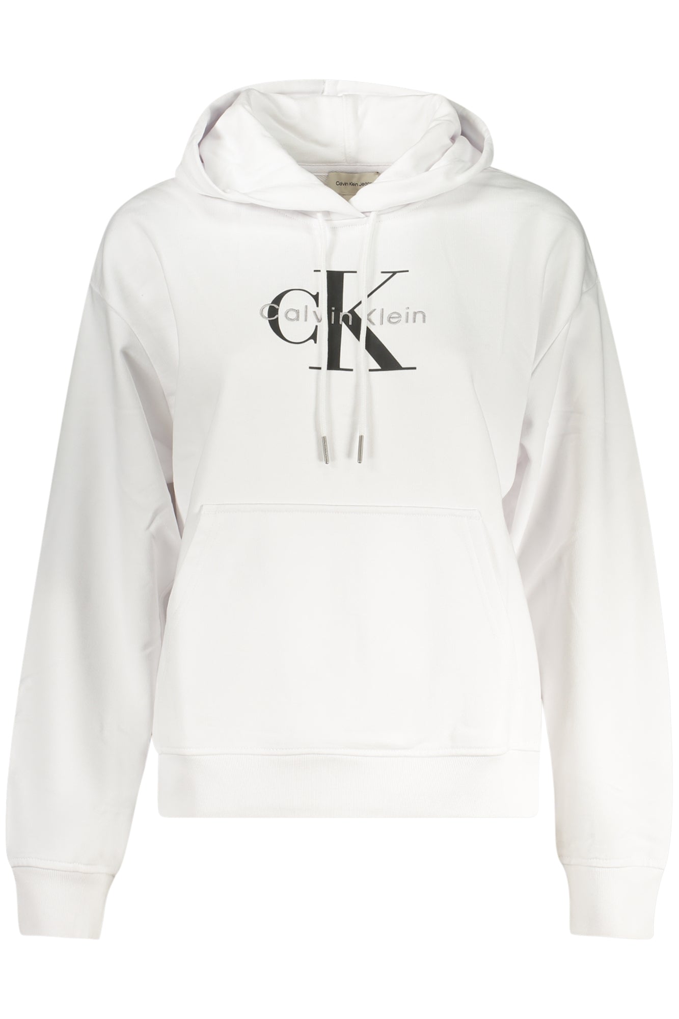 CALVIN KLEIN WOMEN'S ZIP-UP SWEATSHIRT WHITE
