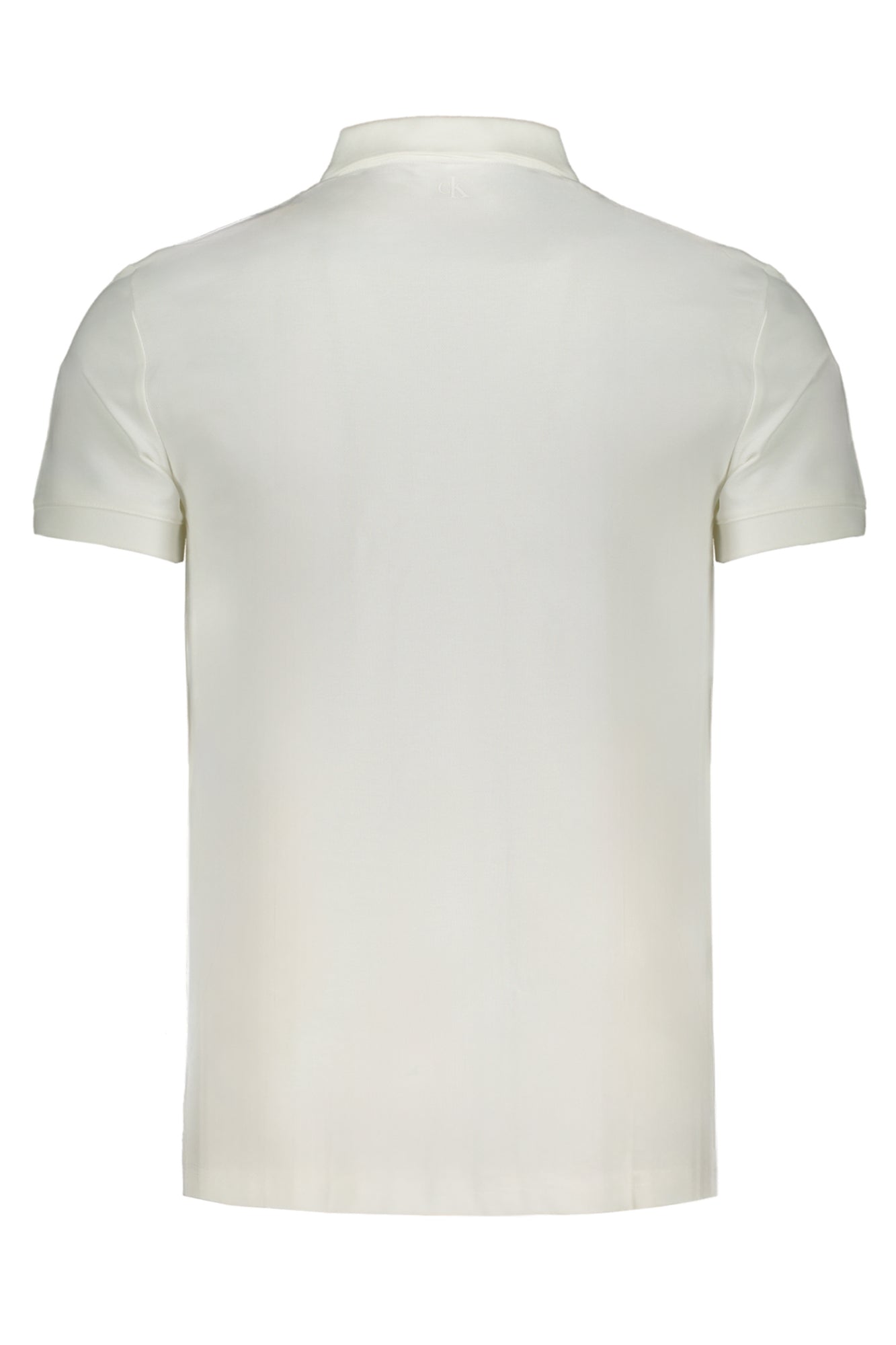 CALVIN KLEIN MEN'S WHITE SHORT SLEEVE POLO SHIRT