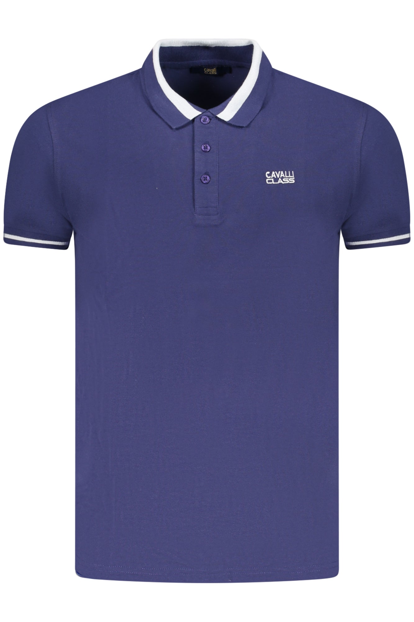 CAVALLI CLASS POLO SHORT SLEEVE MEN BLUE