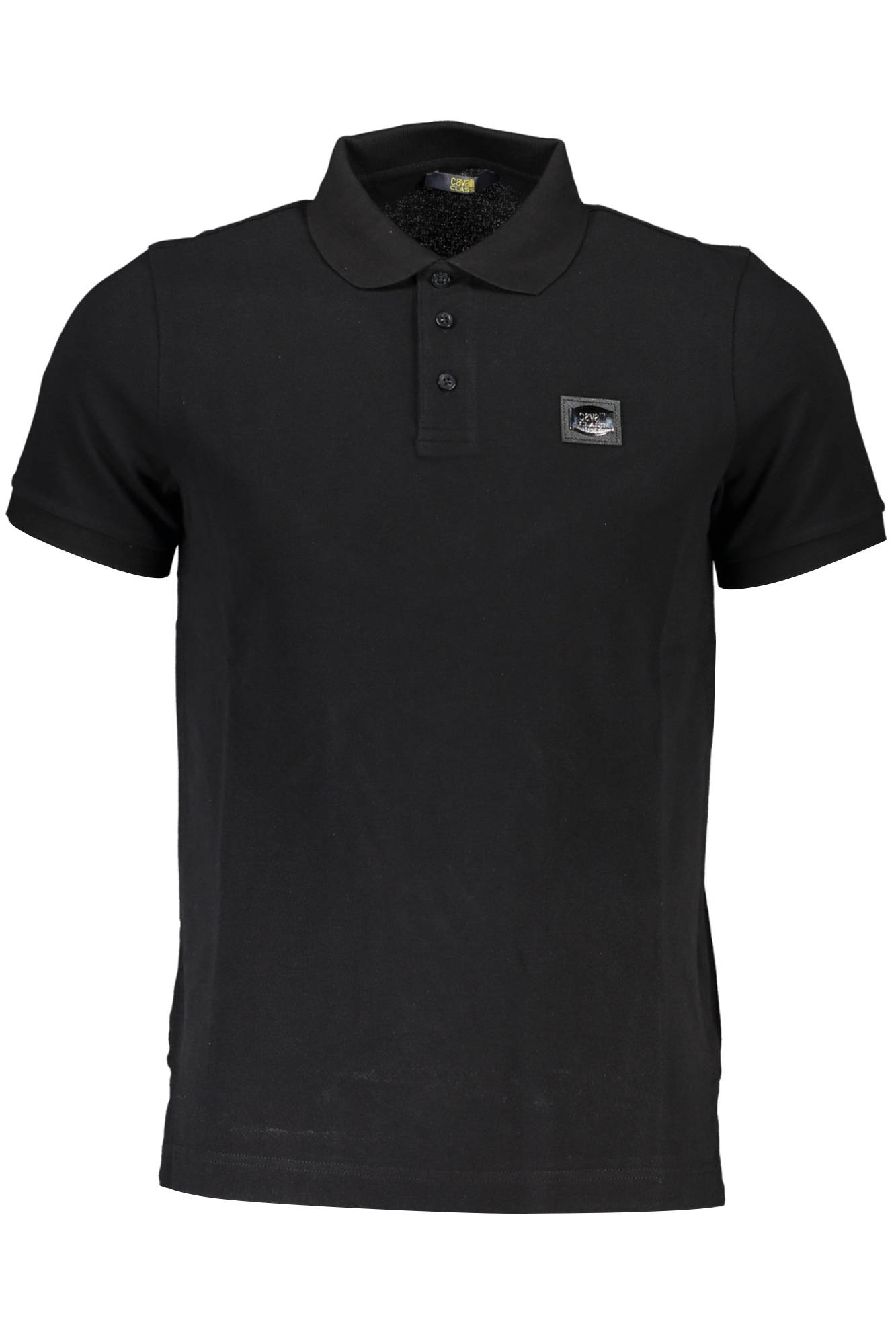 CAVALLI CLASS POLO SHORT SLEEVE MEN BLACK