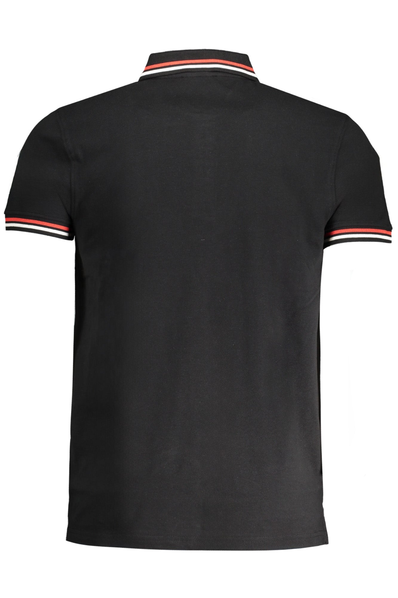 CAVALLI CLASS MEN'S SHORT SLEEVED POLO SHIRT BLACK