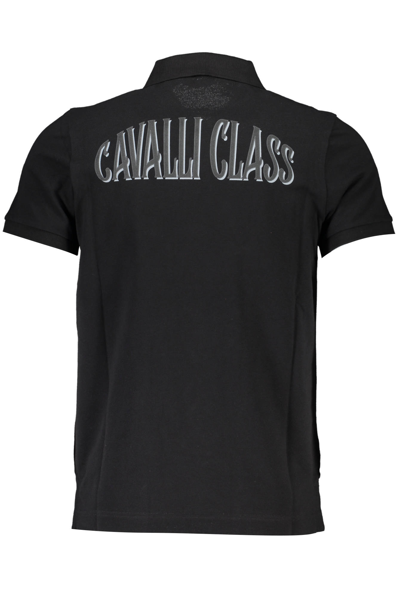 CAVALLI CLASS POLO SHORT SLEEVE MEN BLACK