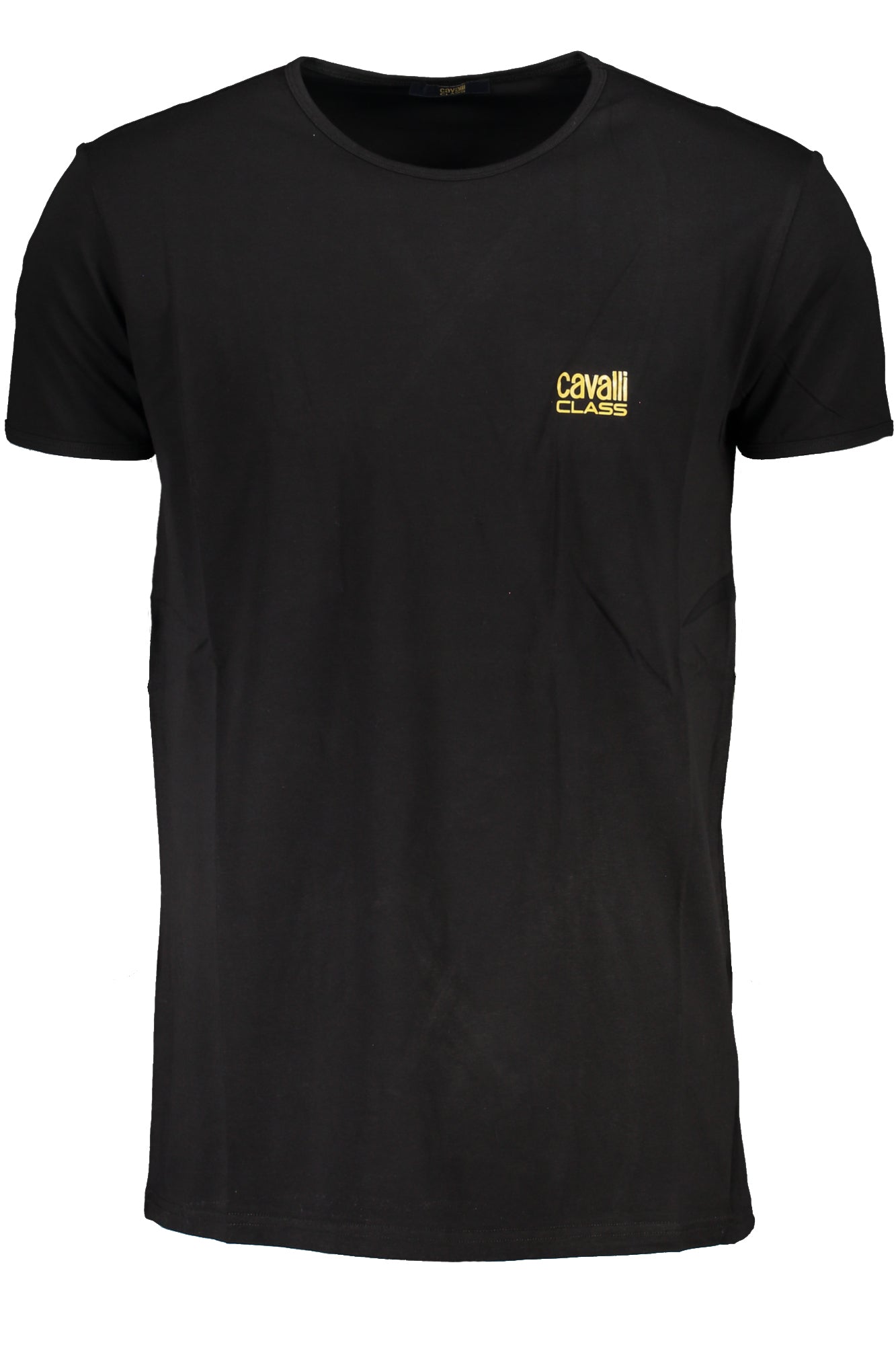 CAVALLI CLASS MEN'S SHORT SLEEVE T-SHIRT BLACK