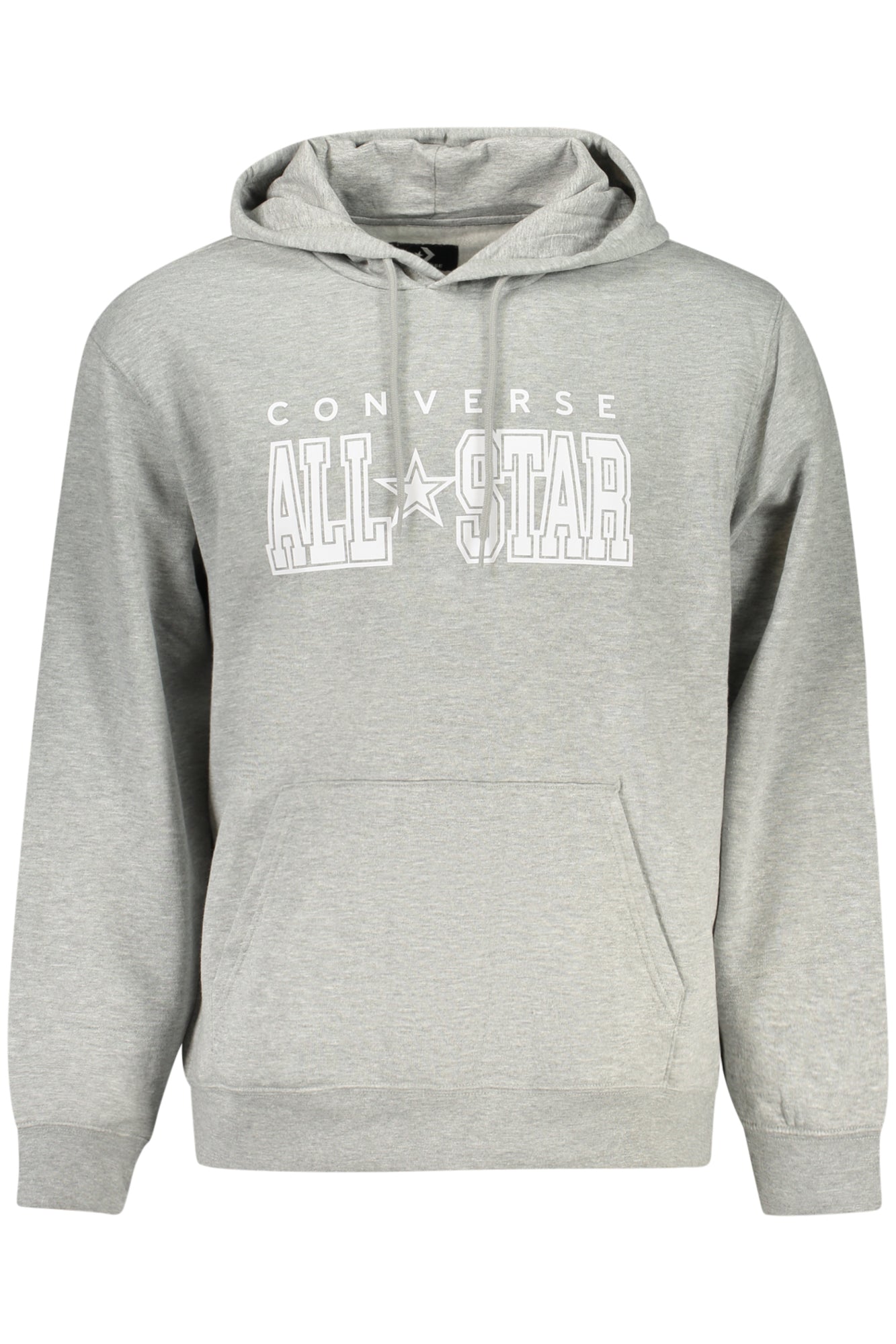 CONVERSE MEN'S GRAY ZIP-UP SWEATSHIRT