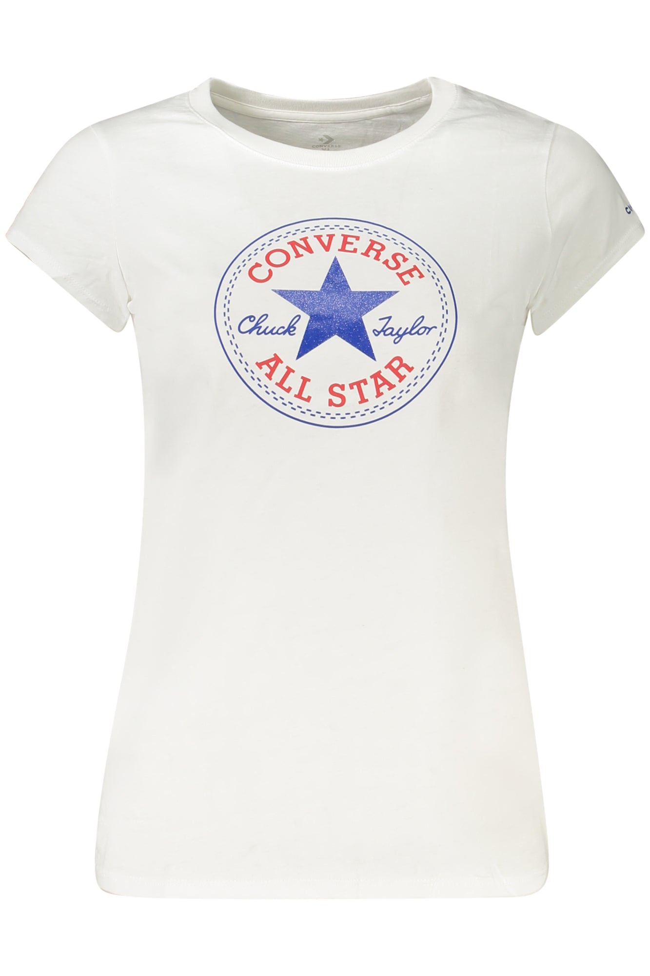 Converse Girls' Short-Sleeved T-SHIRT, White