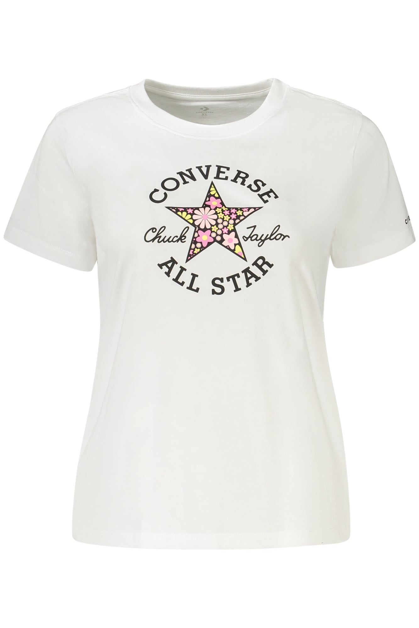 Converse Girls' Short-Sleeved T-SHIRT, White