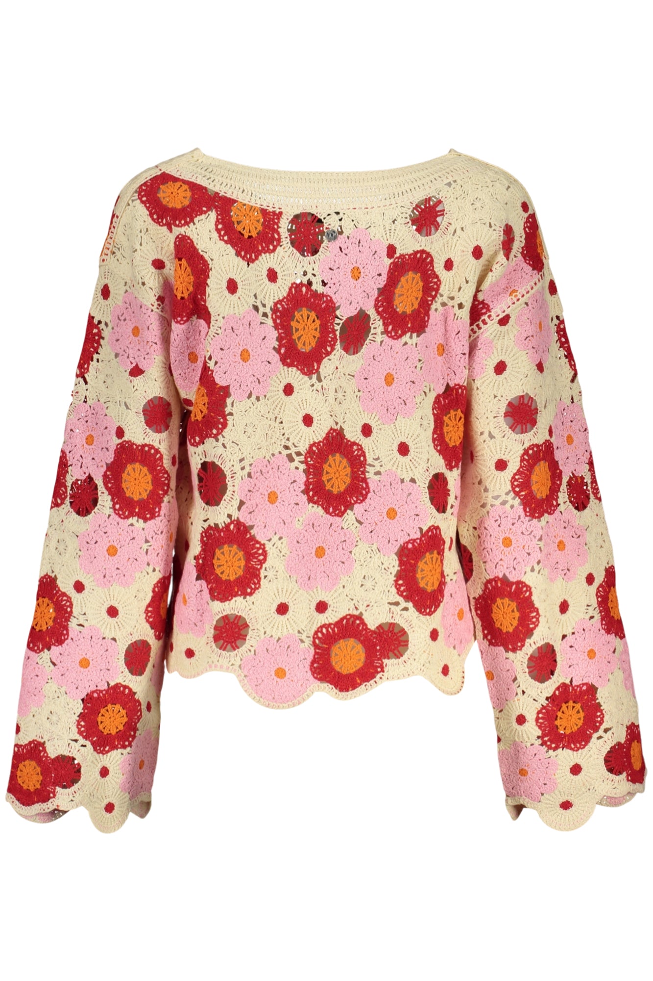 DESIGUAL WOMEN'S BEIGE SWEATER