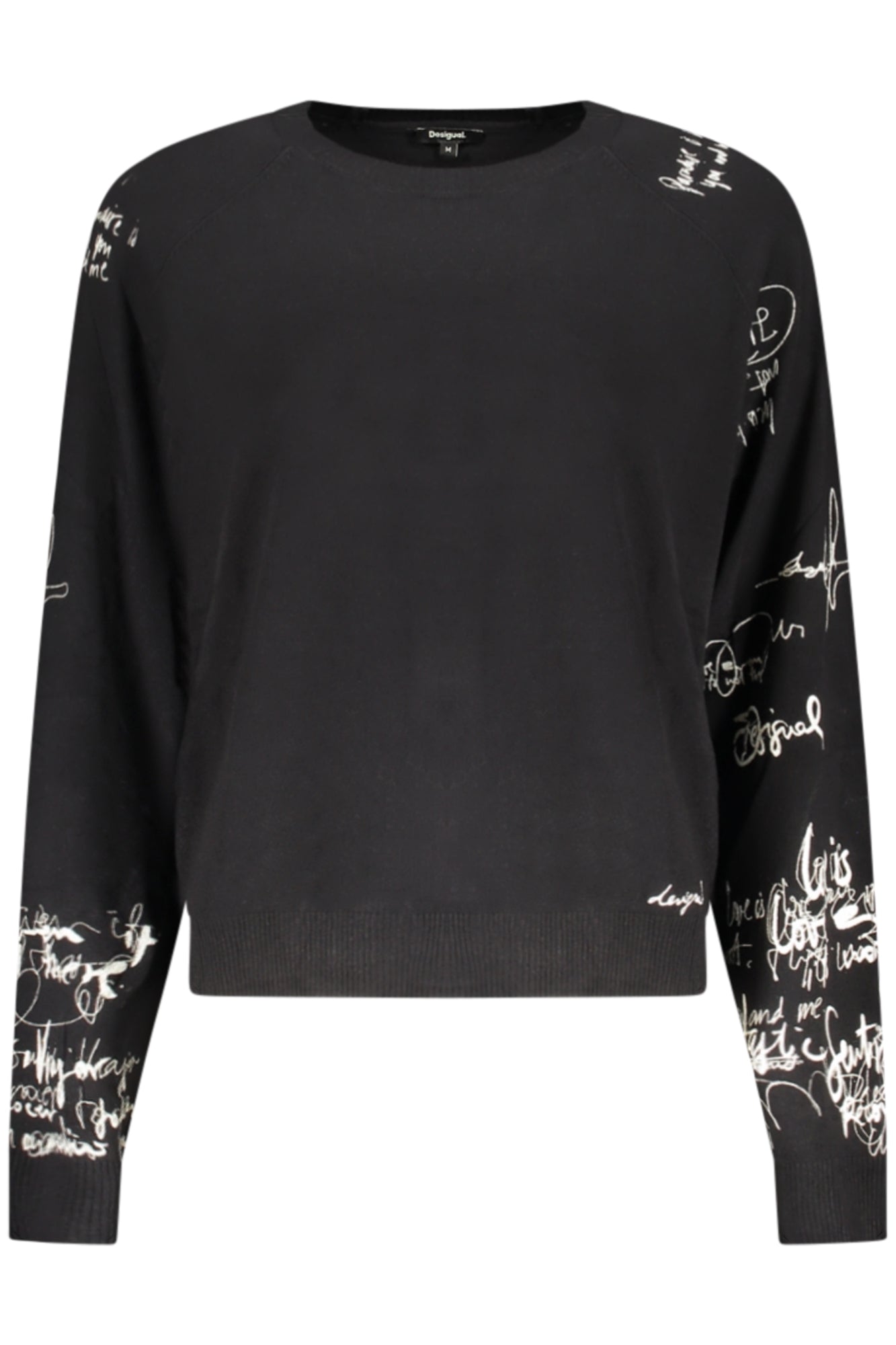 DESIGUAL WOMEN'S BLACK SWEATER