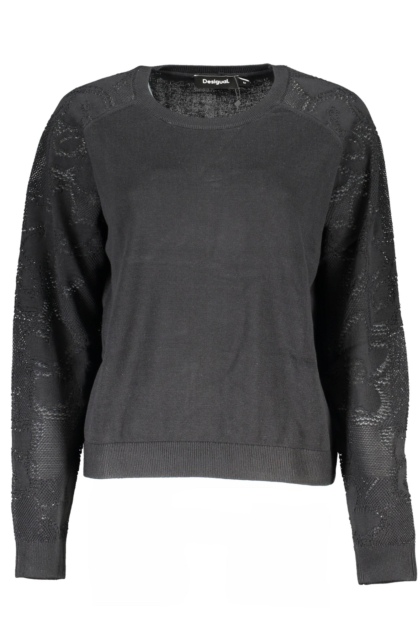 DESIGUAL BLACK WOMEN'S SWEATER