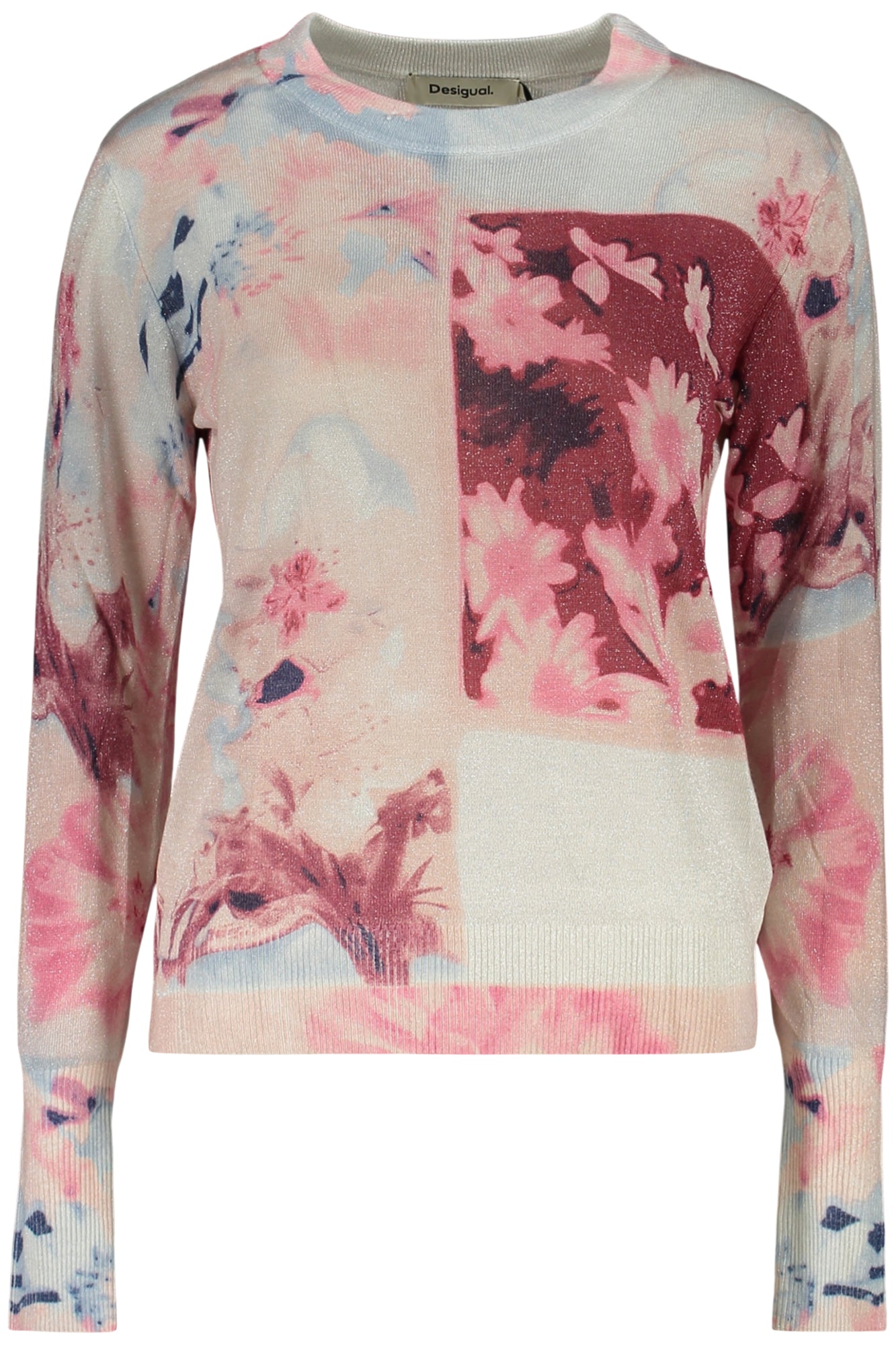 DESIGUAL WOMEN'S PINK SWEATER