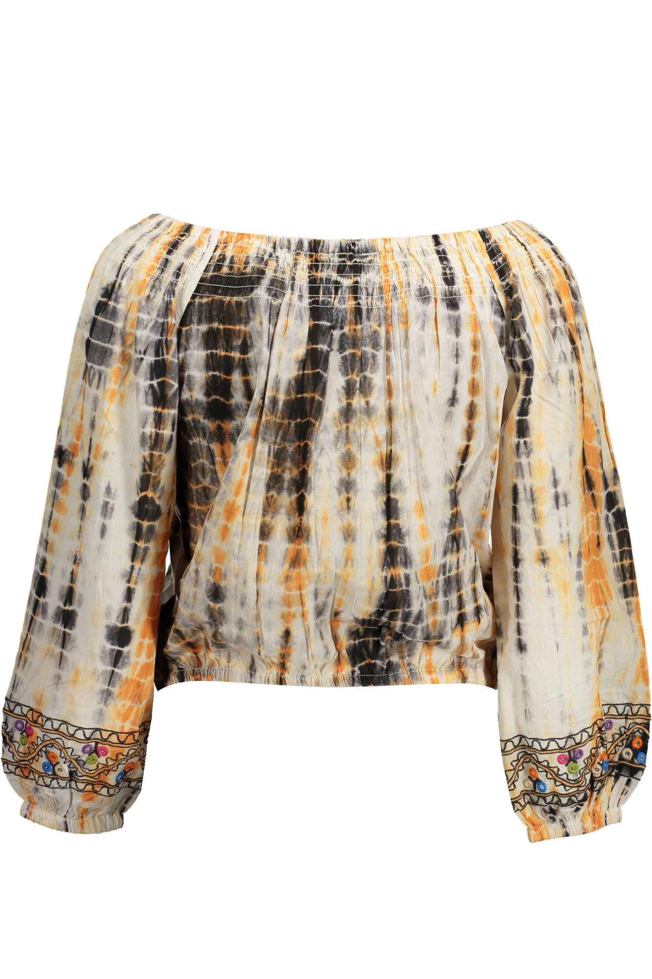 DESIGUAL WOMEN'S LONG SLEEVE T-SHIRT BEIGE