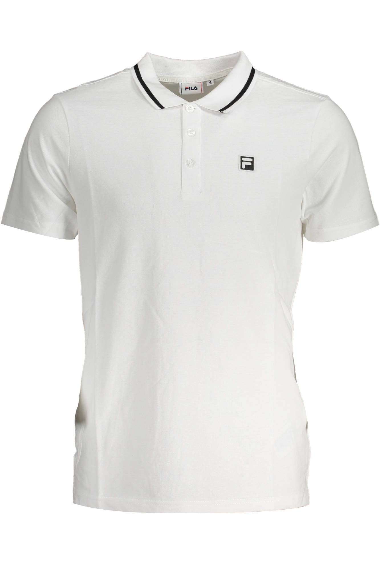 FILA MEN'S WHITE SHORT SLEEVED POLO SHIRT