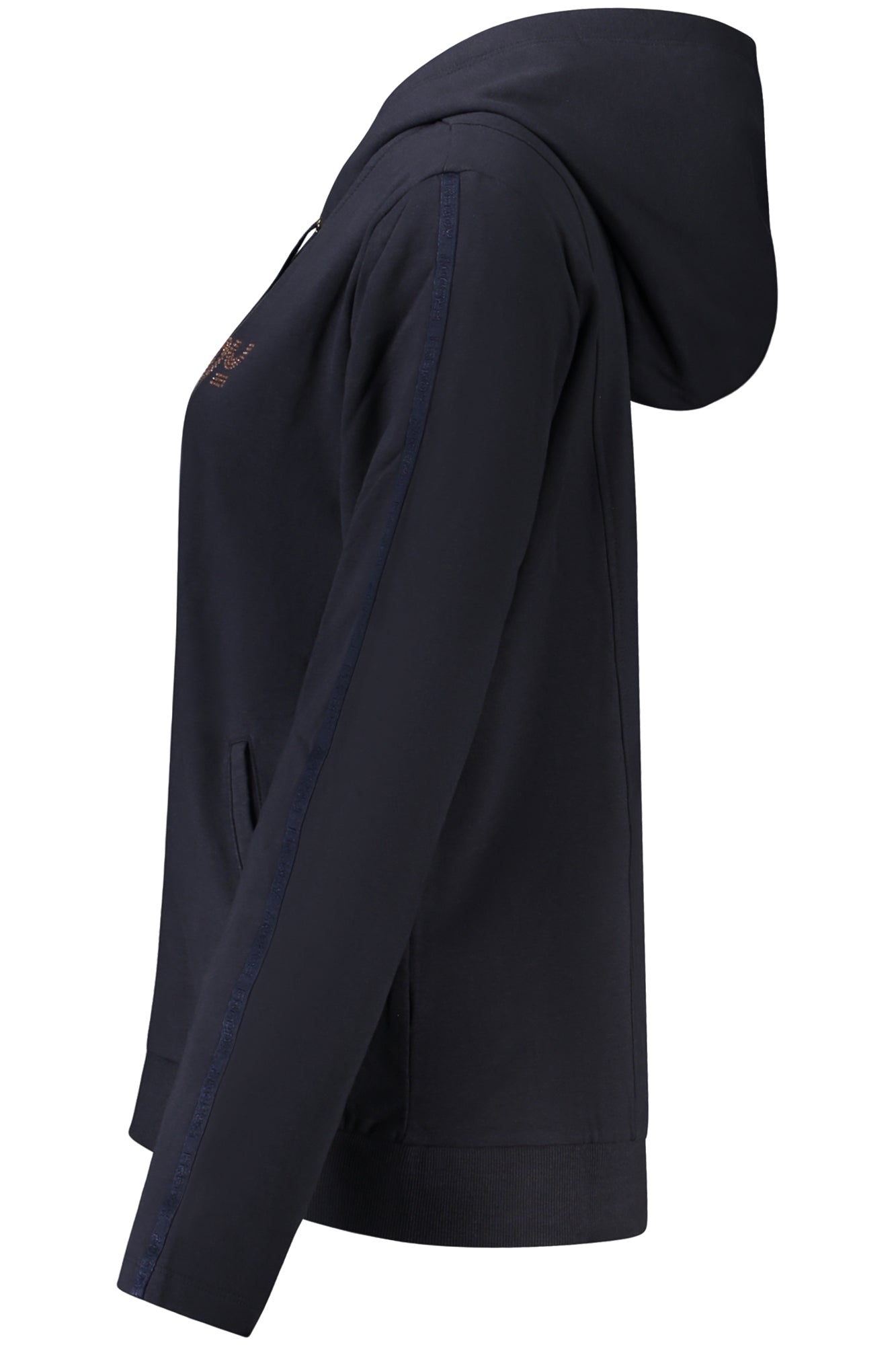 FREDDY WOMEN'S BLUE ZIP-UP SWEATSHIRT