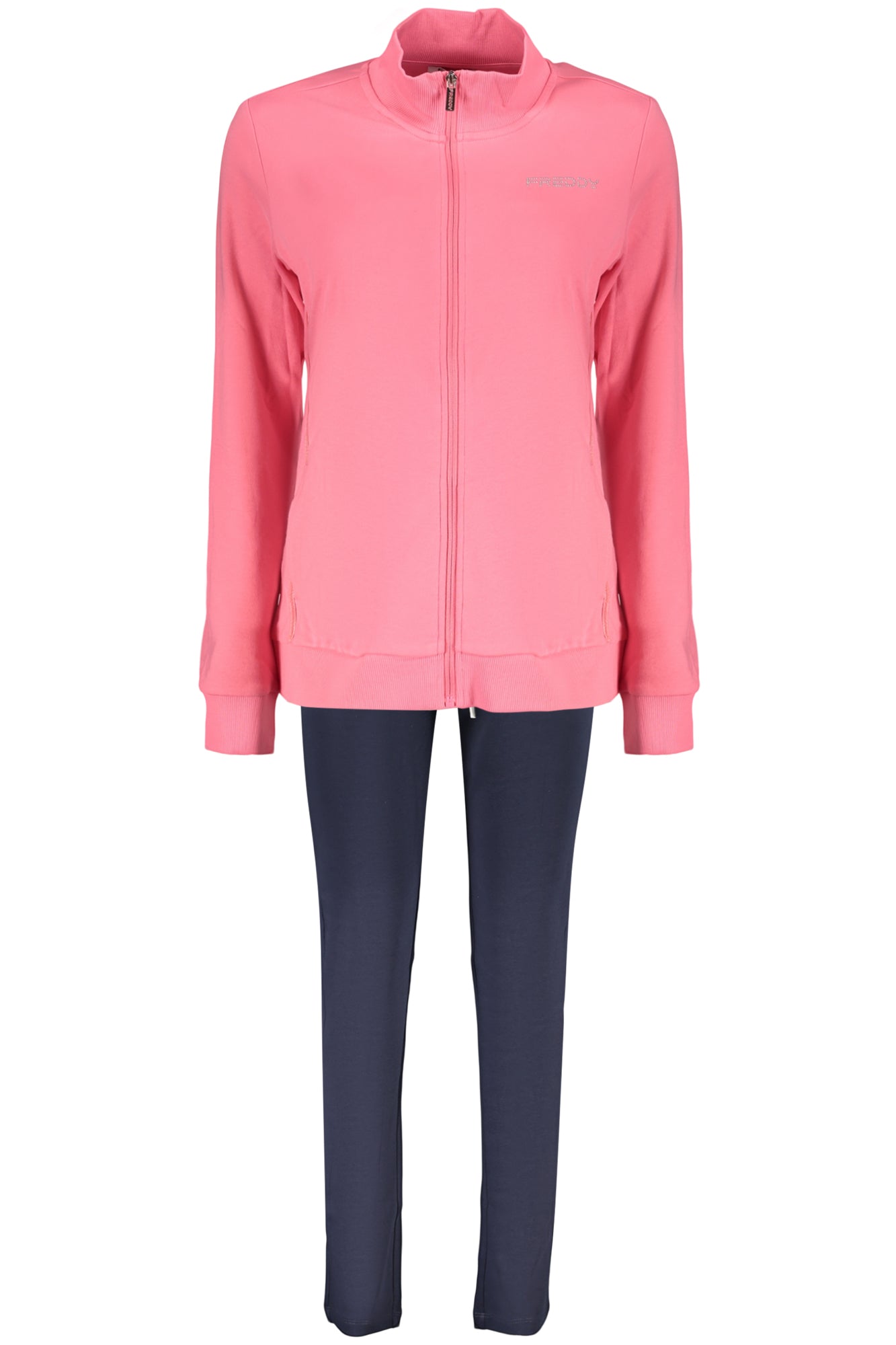 FREDDY WOMEN'S PINK ZIP-UP SWEATSHIRT