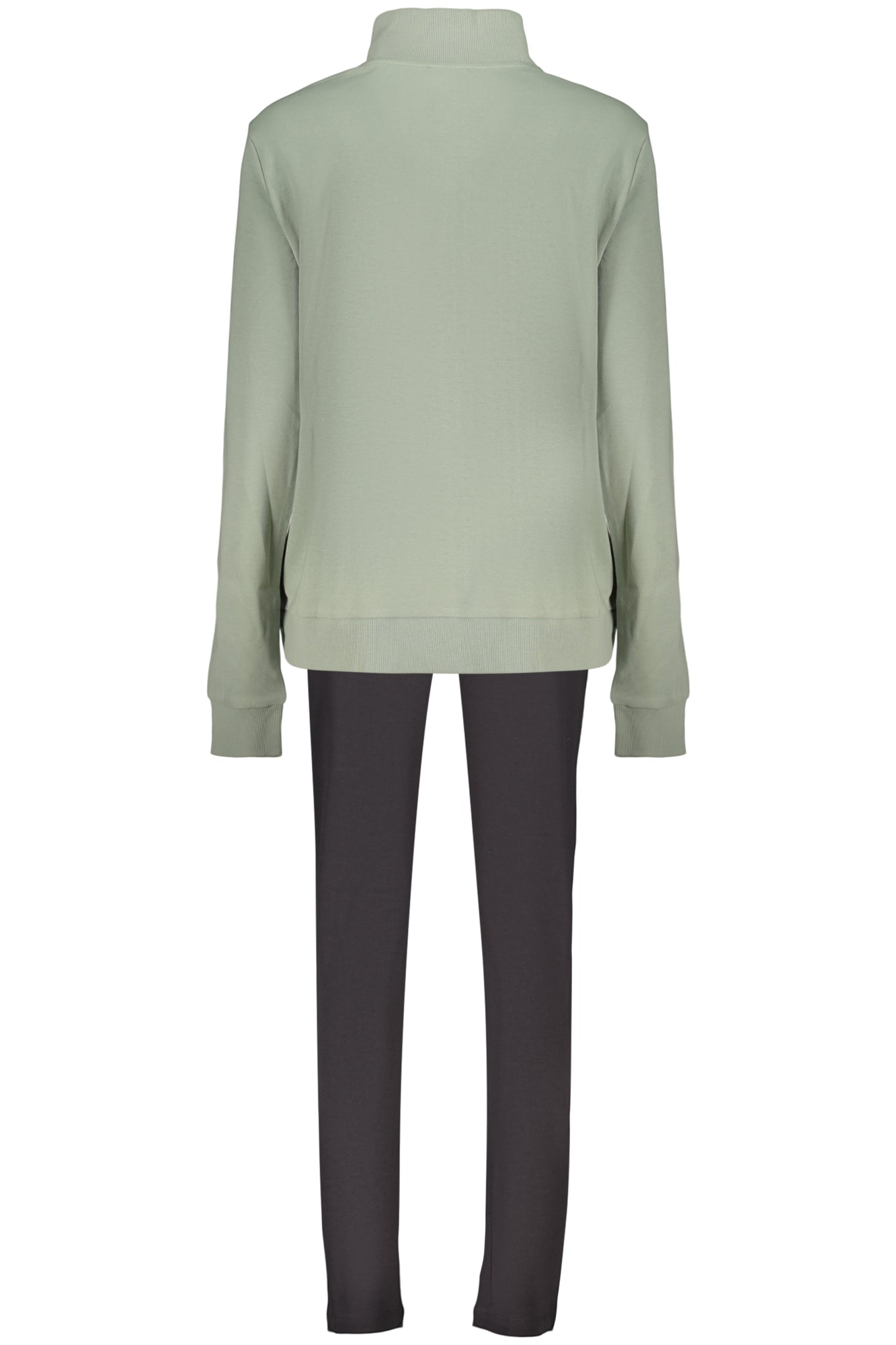 FREDDY WOMEN'S GREEN ZIP-UP SWEATSHIRT