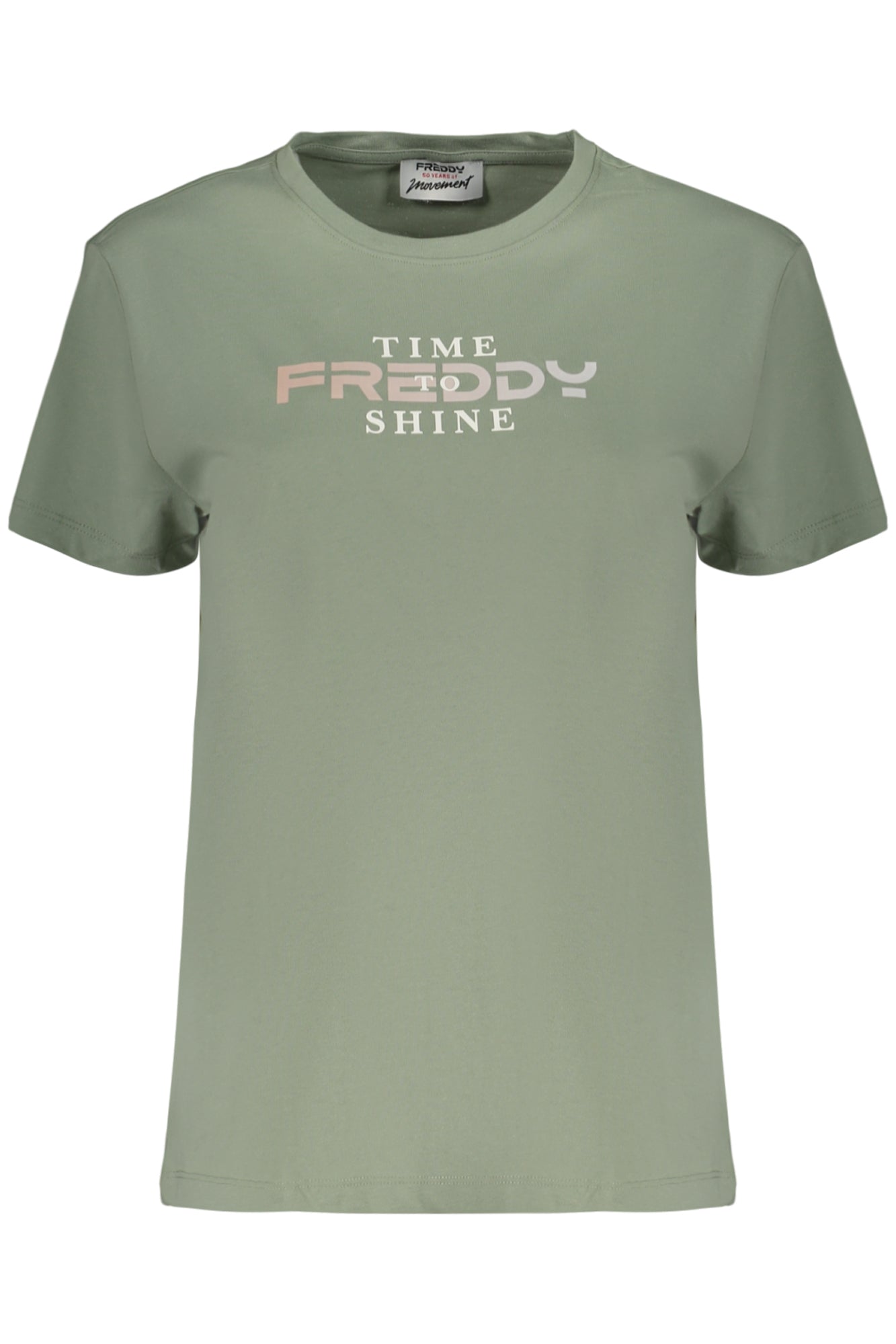 FREDDY WOMEN'S SHORT-SLEEVED GREEN T-SHIRT