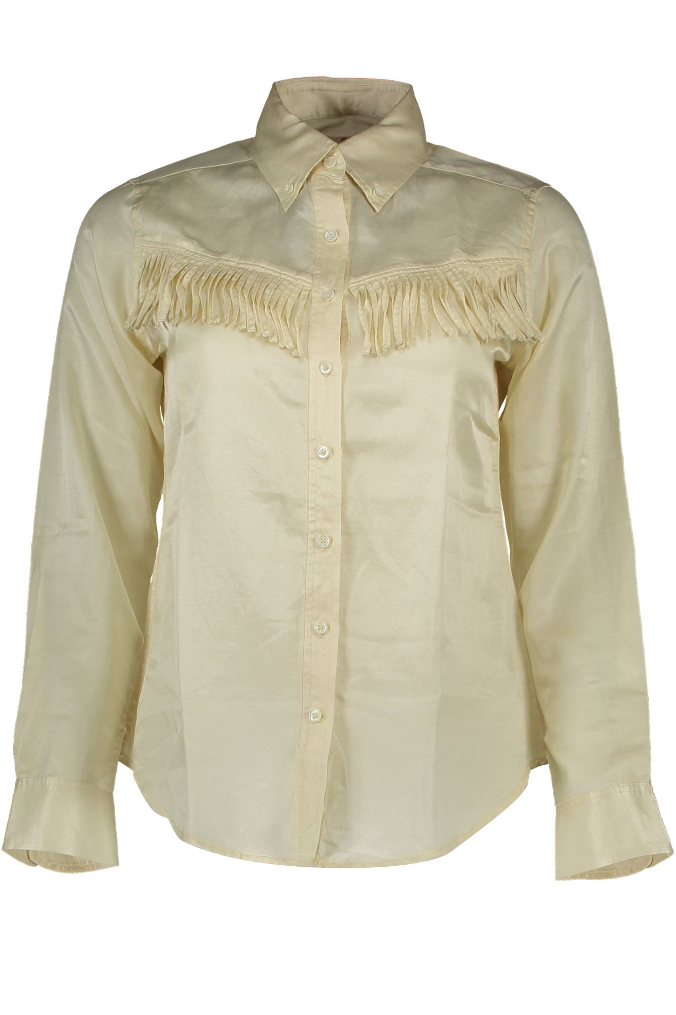GANT WOMEN'S LONG SLEEVE BEIGE SHIRT