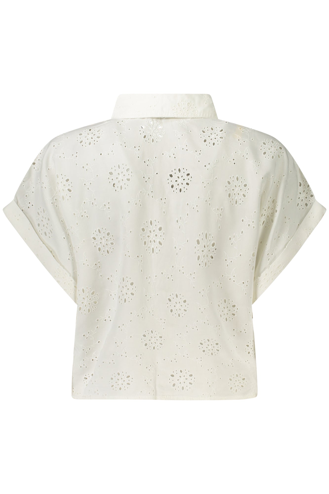 GUESS JEANS SHORT SLEEVE SHIRT WOMEN WHITE