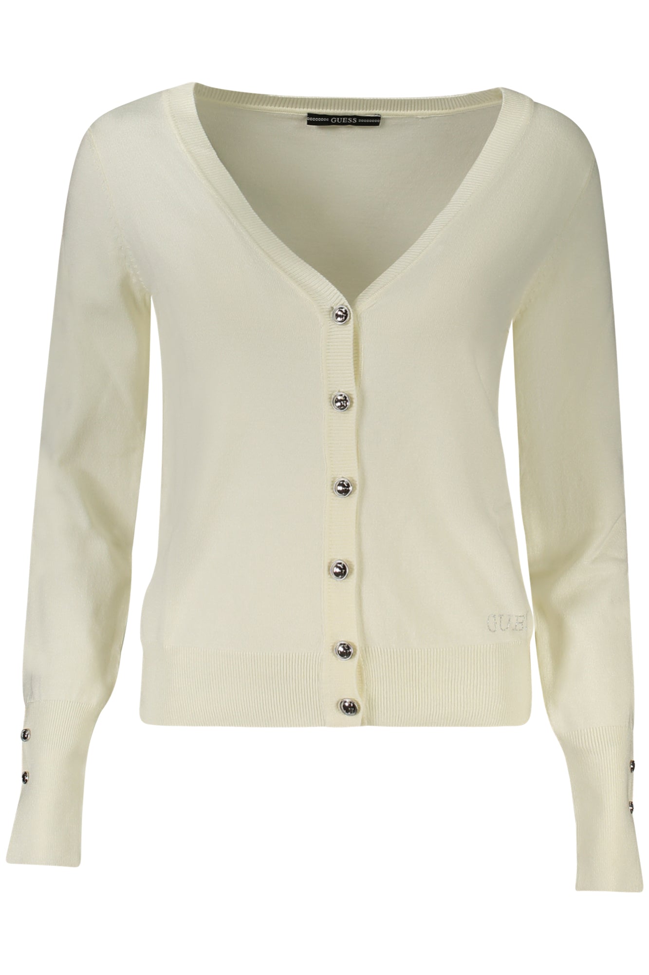 GUESS JEANS WOMEN'S CARDIGAN WHITE