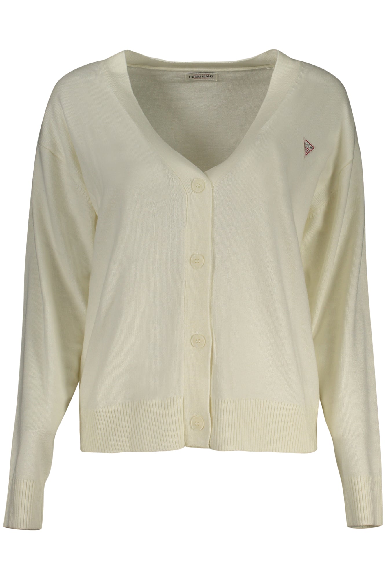 GUESS JEANS WOMEN'S CARDIGAN WHITE
