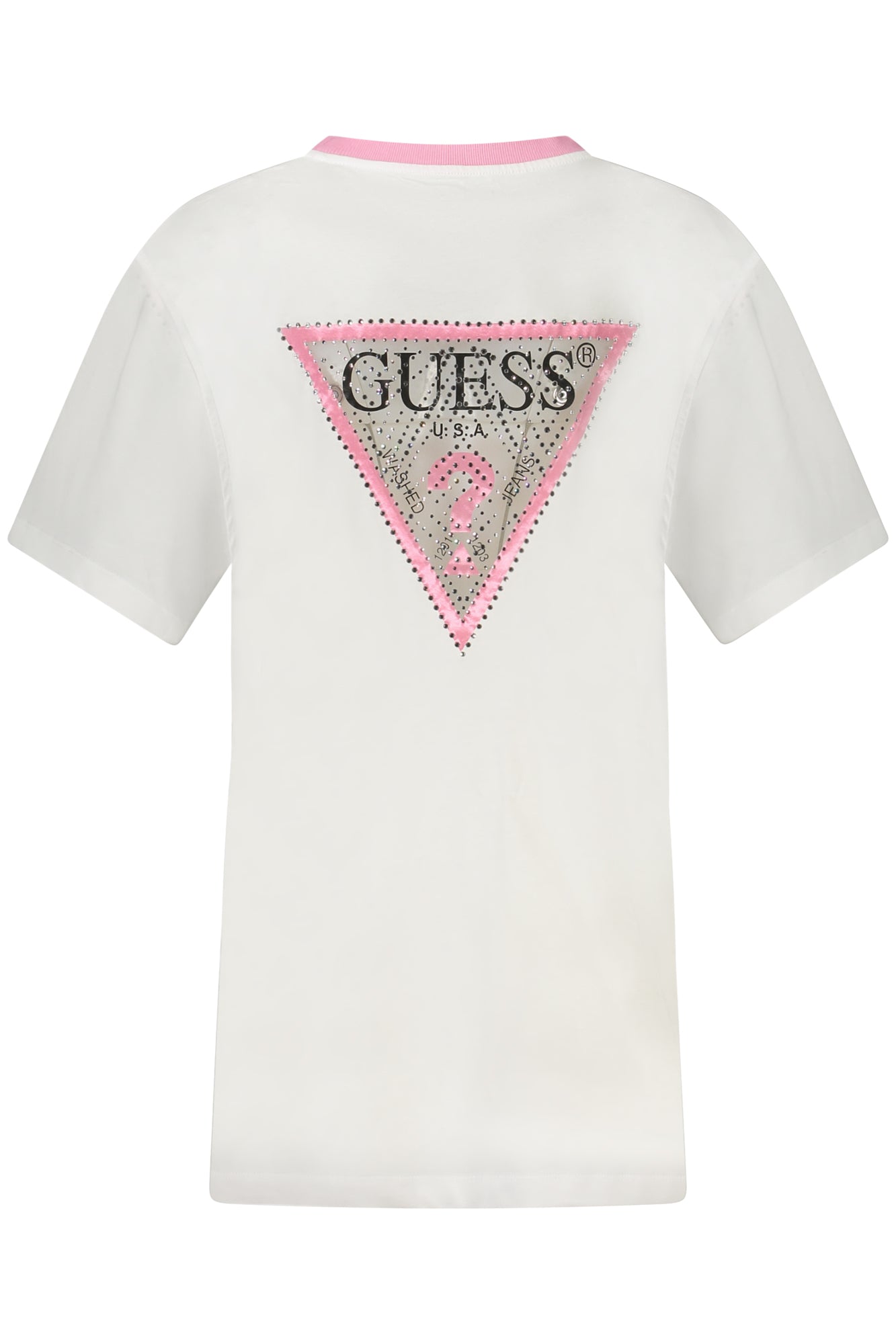 GUESS JEANS SHORT SLEEVE T-SHIRT WOMEN WHITE