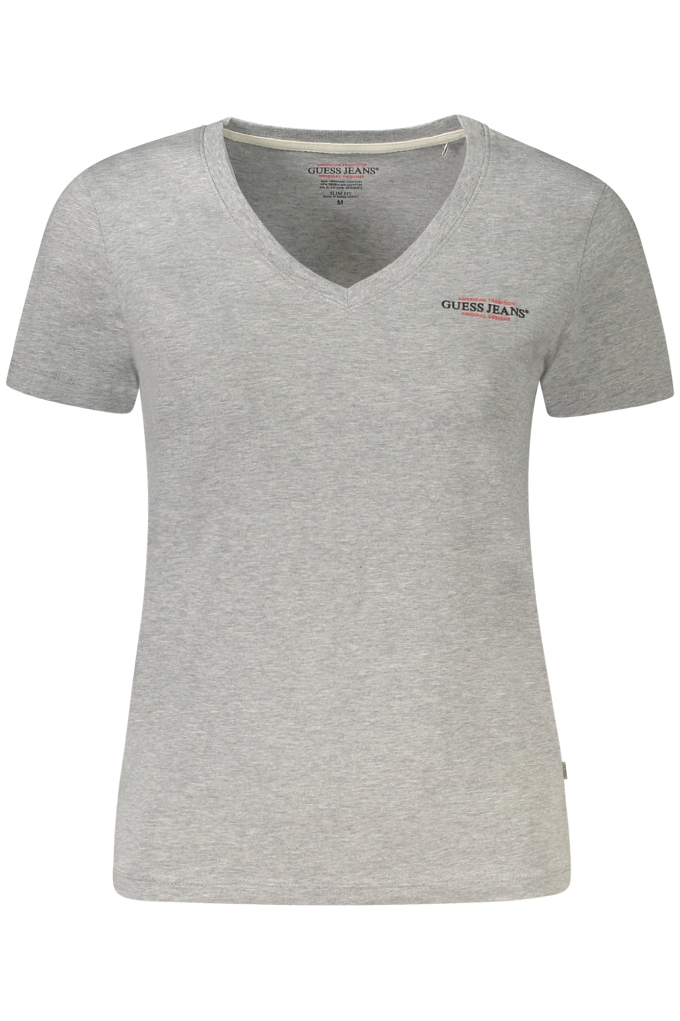 GUESS JEANS SHORT SLEEVE T-SHIRT WOMEN GREY