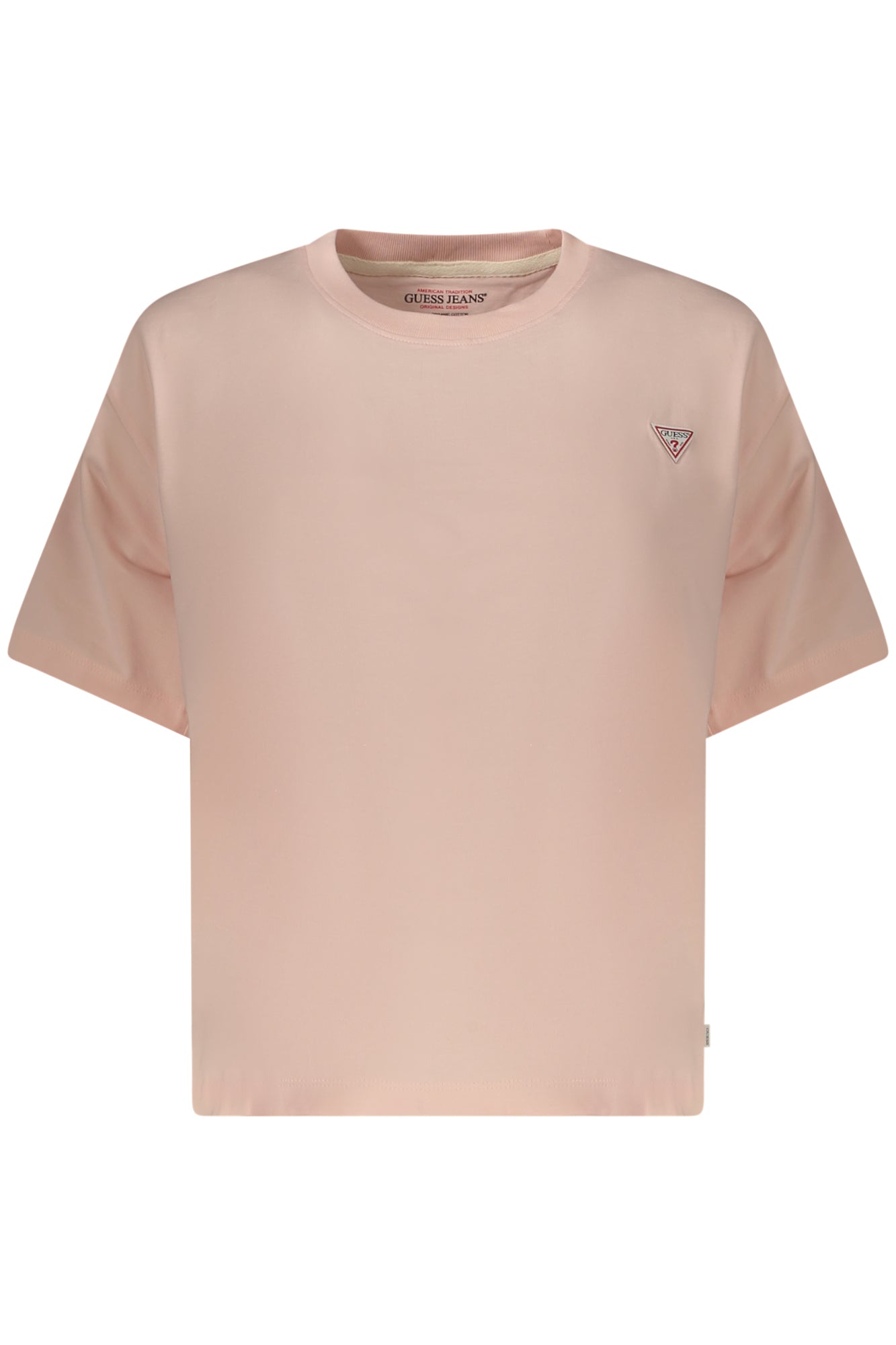 GUESS JEANS WOMEN'S SHORT SLEEVE T-SHIRT PINK