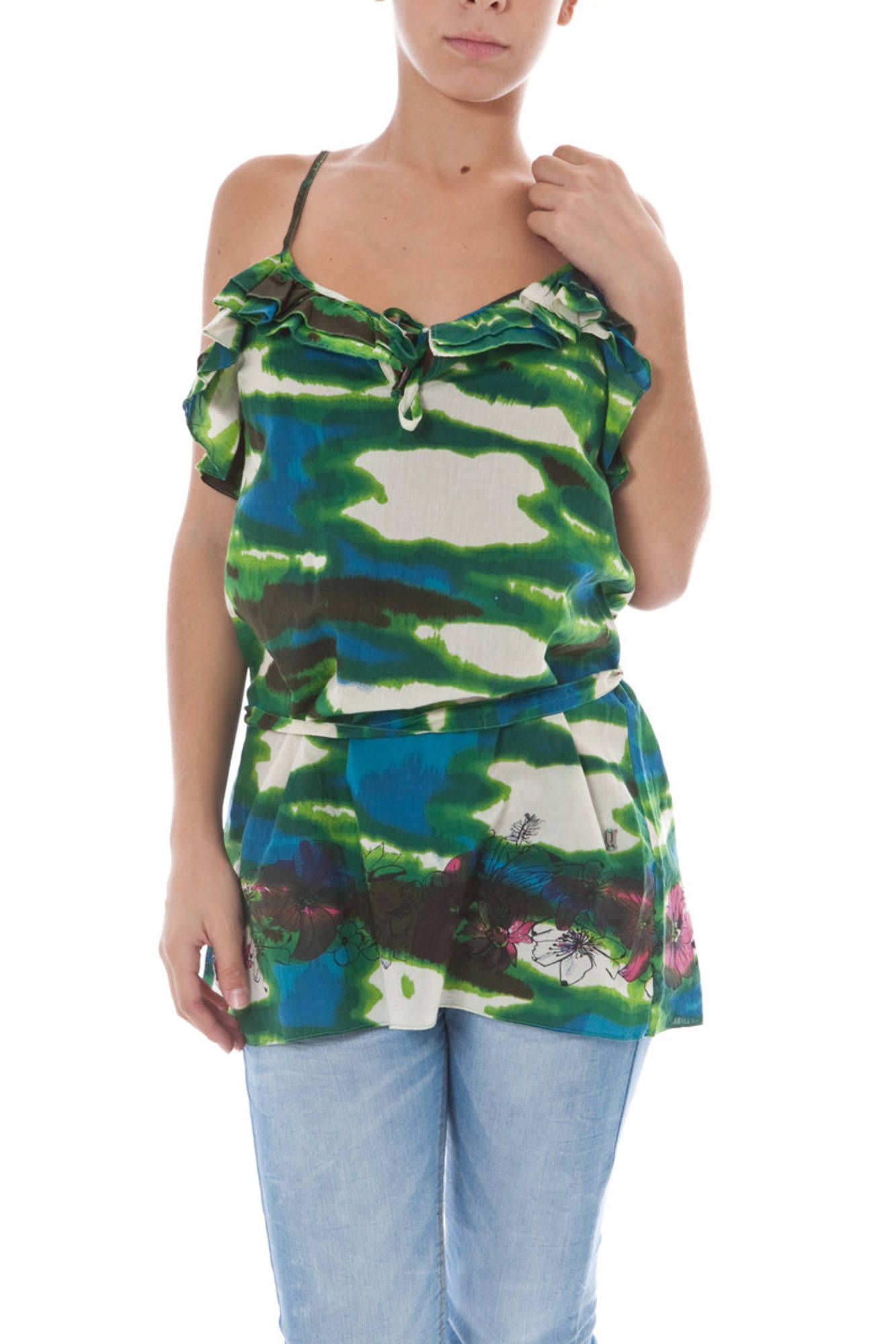 JOHN GALLIANO WOMEN'S GREEN TANK