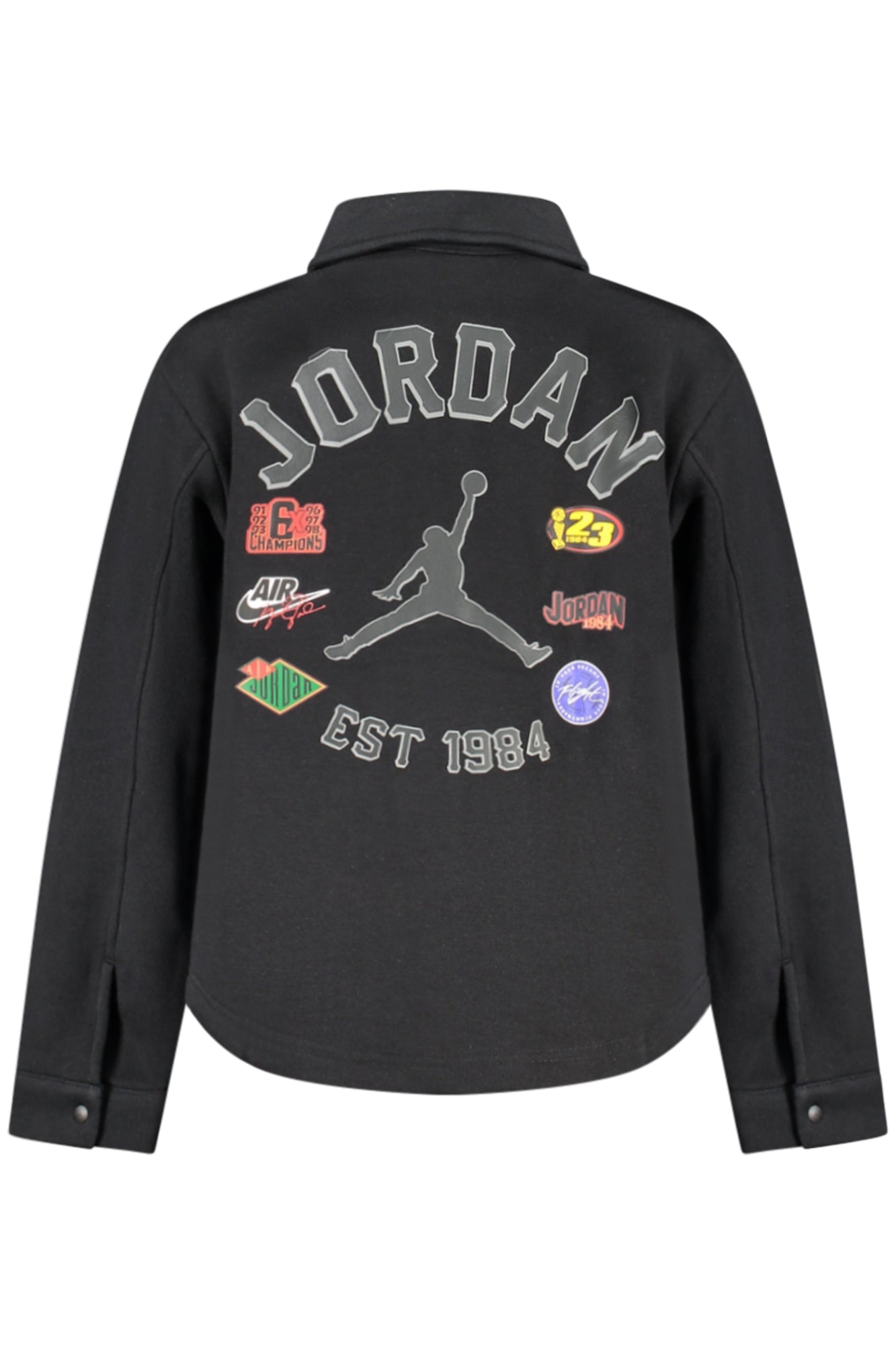 JORDAN MEN'S BLACK ZIP-UP SWEATSHIRT