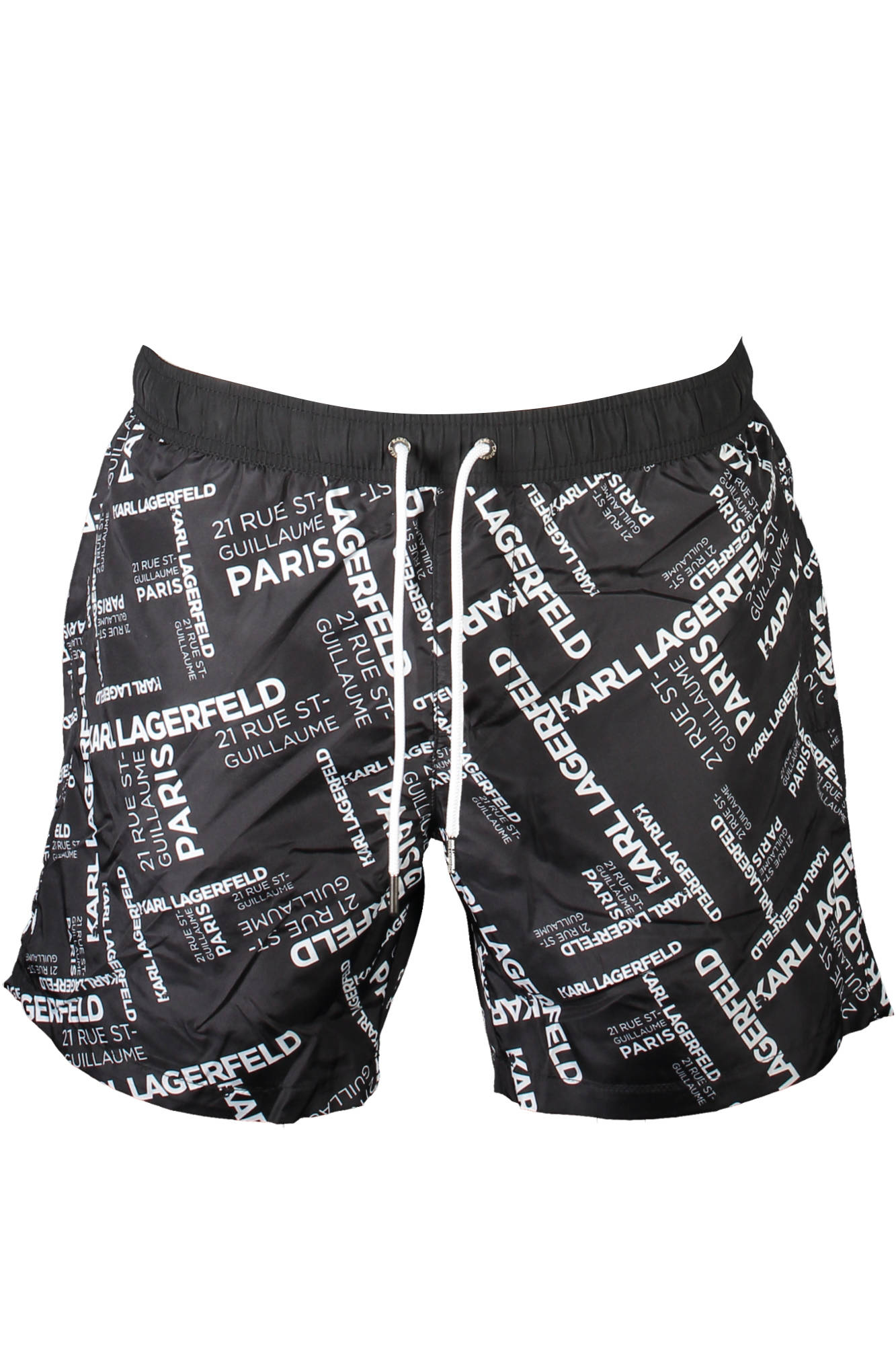 KARL LAGERFELD BEACHWEAR SWIMSUIT BLACK MEN'S BOTTOM