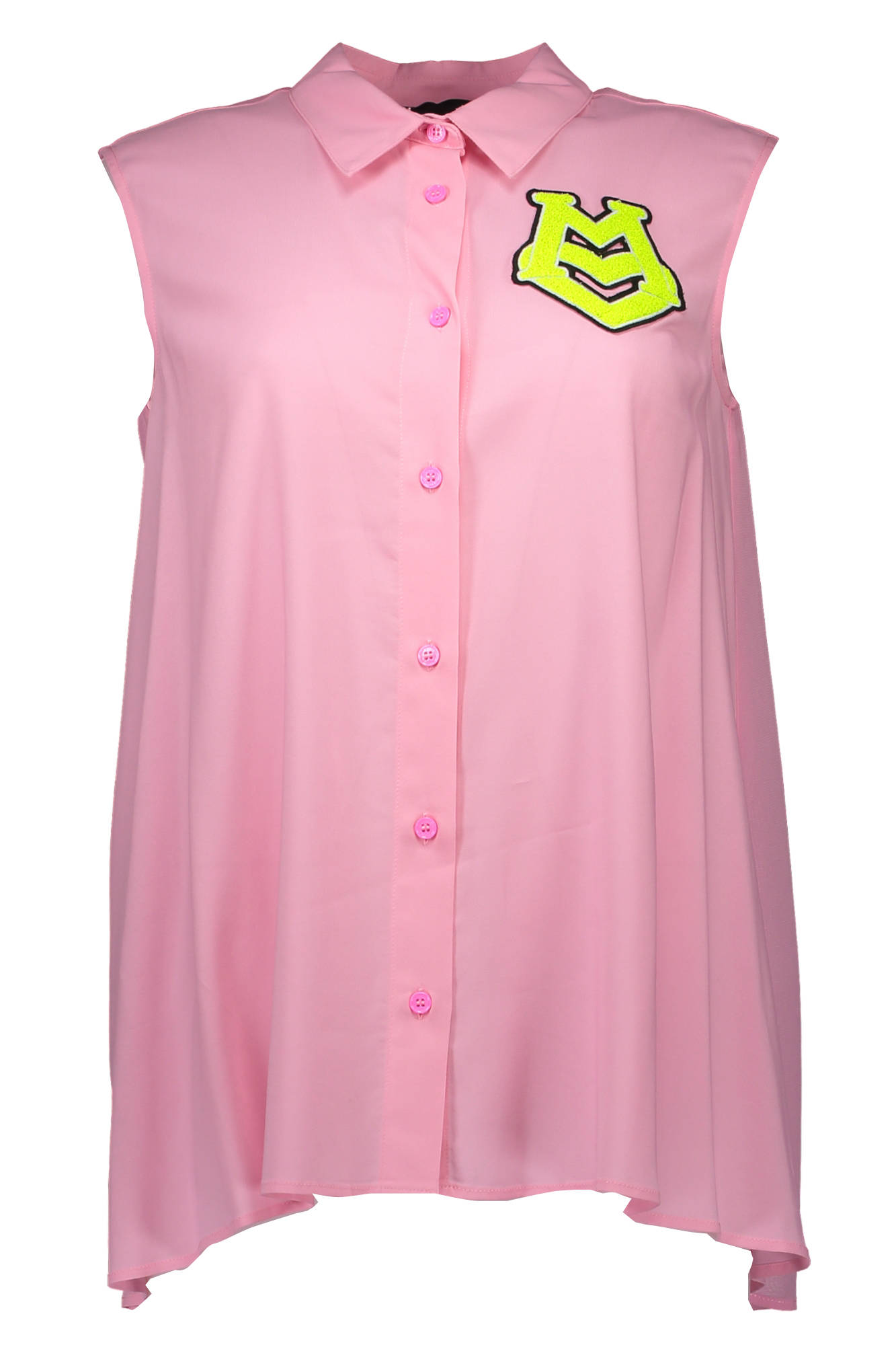 LOVE MOSCHINO SLEEVELESS SHIRT WOMEN PINK