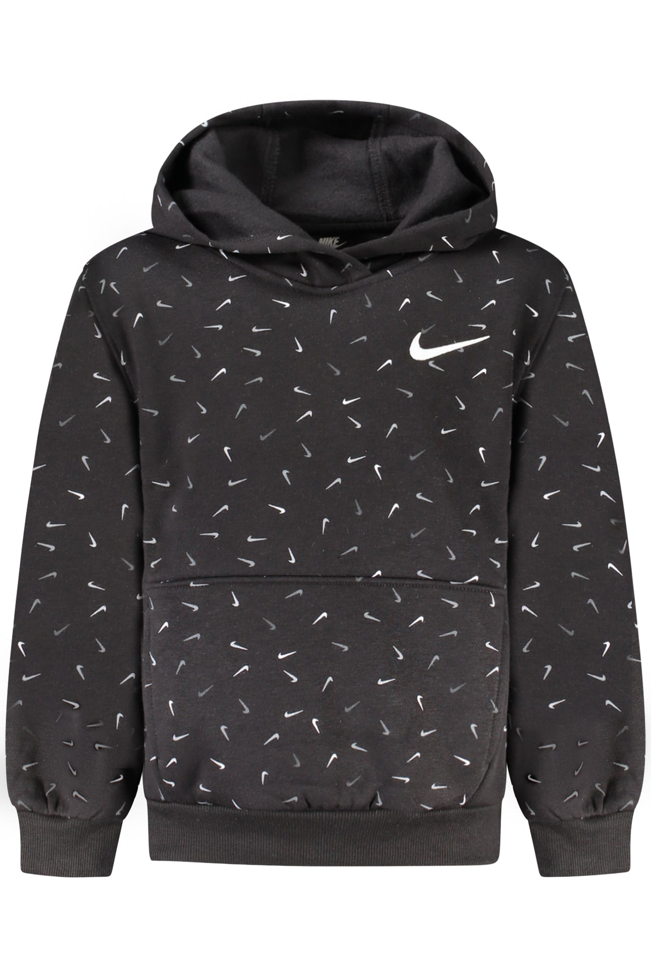 NIKE KIDS' BLACK ZIP-UP SWEATSHIRT