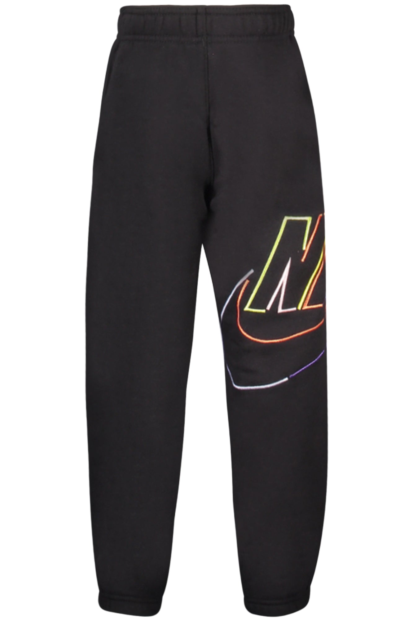 NIKE KIDS' BLACK LONG TRACK PANTS