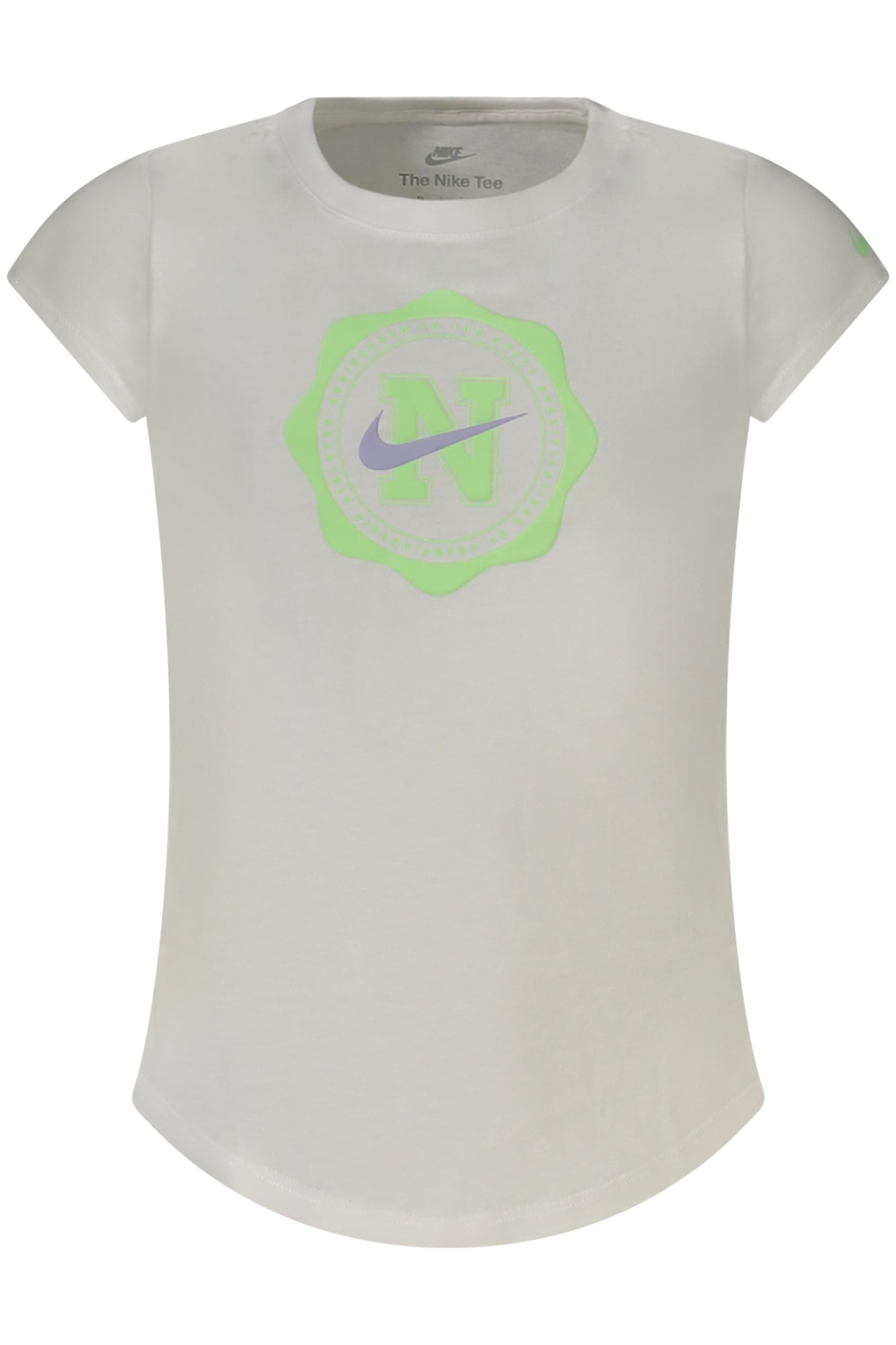 NIKE SHORT-SLEEVED T-SHIRT FOR GIRLS, WHITE