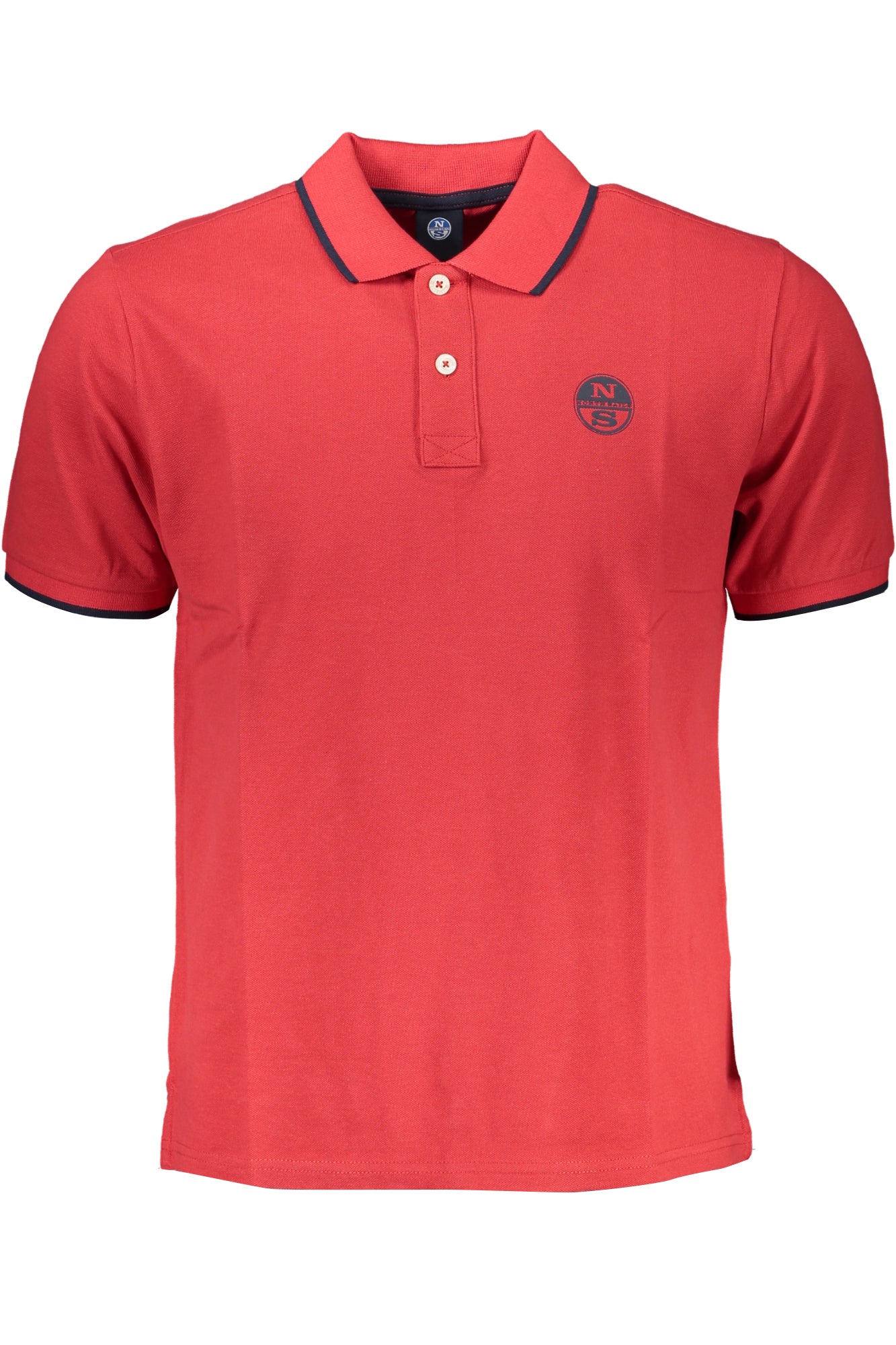 NORTH SAILS MEN'S RED SHORT SLEEVED POLO SHIRT