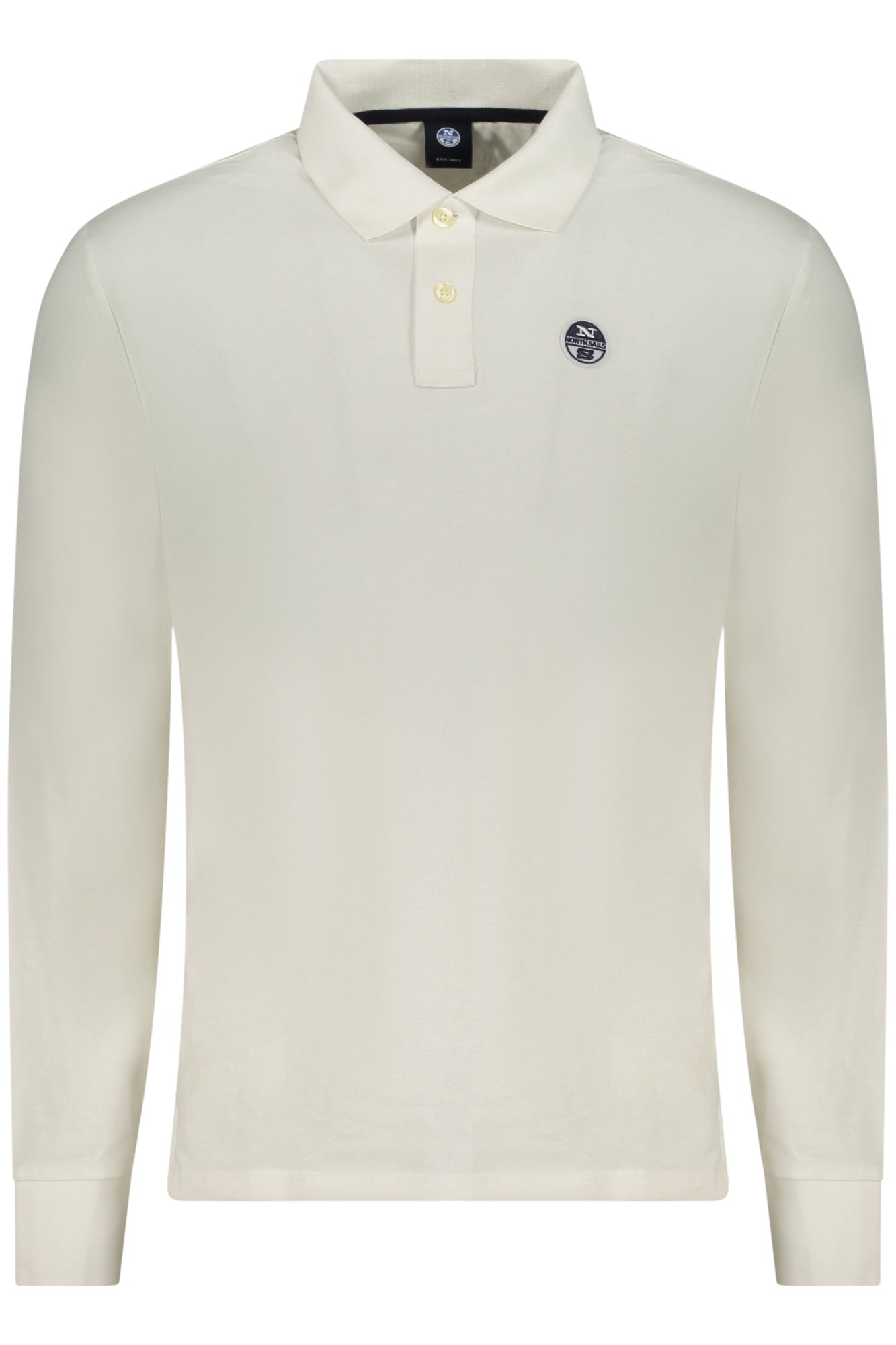 NORTH SAILS MEN'S LONG-SLEEVED POLO SHIRT WHITE