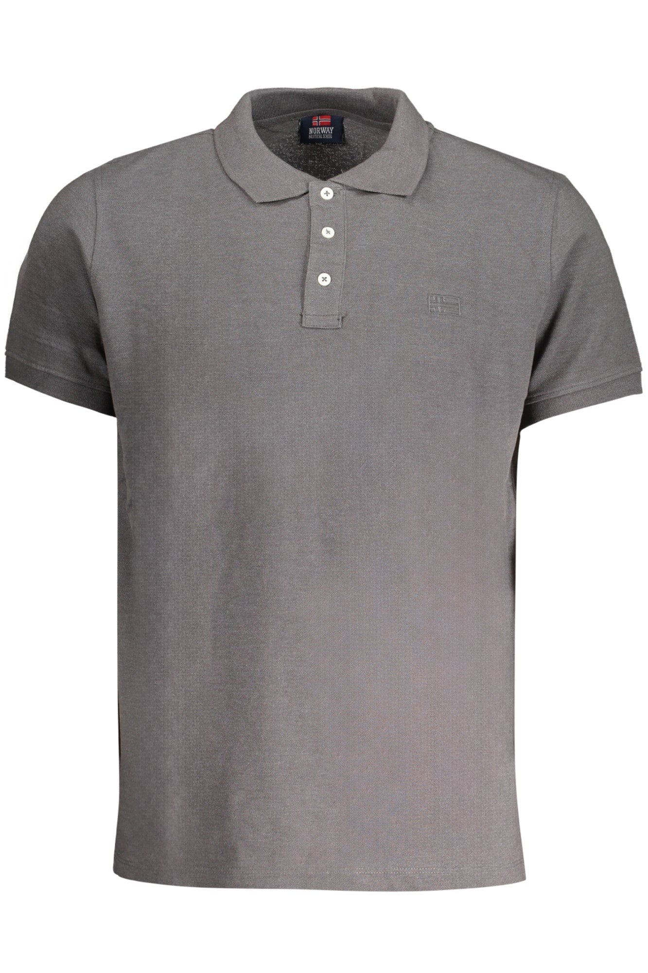 NORWAY 1963 MEN'S GRAY SHORT SLEEVED POLO SHIRT