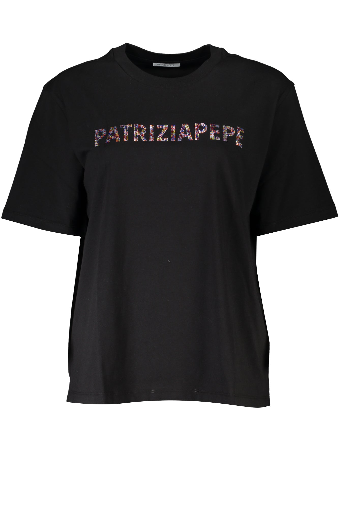 PATRIZIA PEPE WOMEN'S SHORT SLEEVE T-SHIRT BLACK
