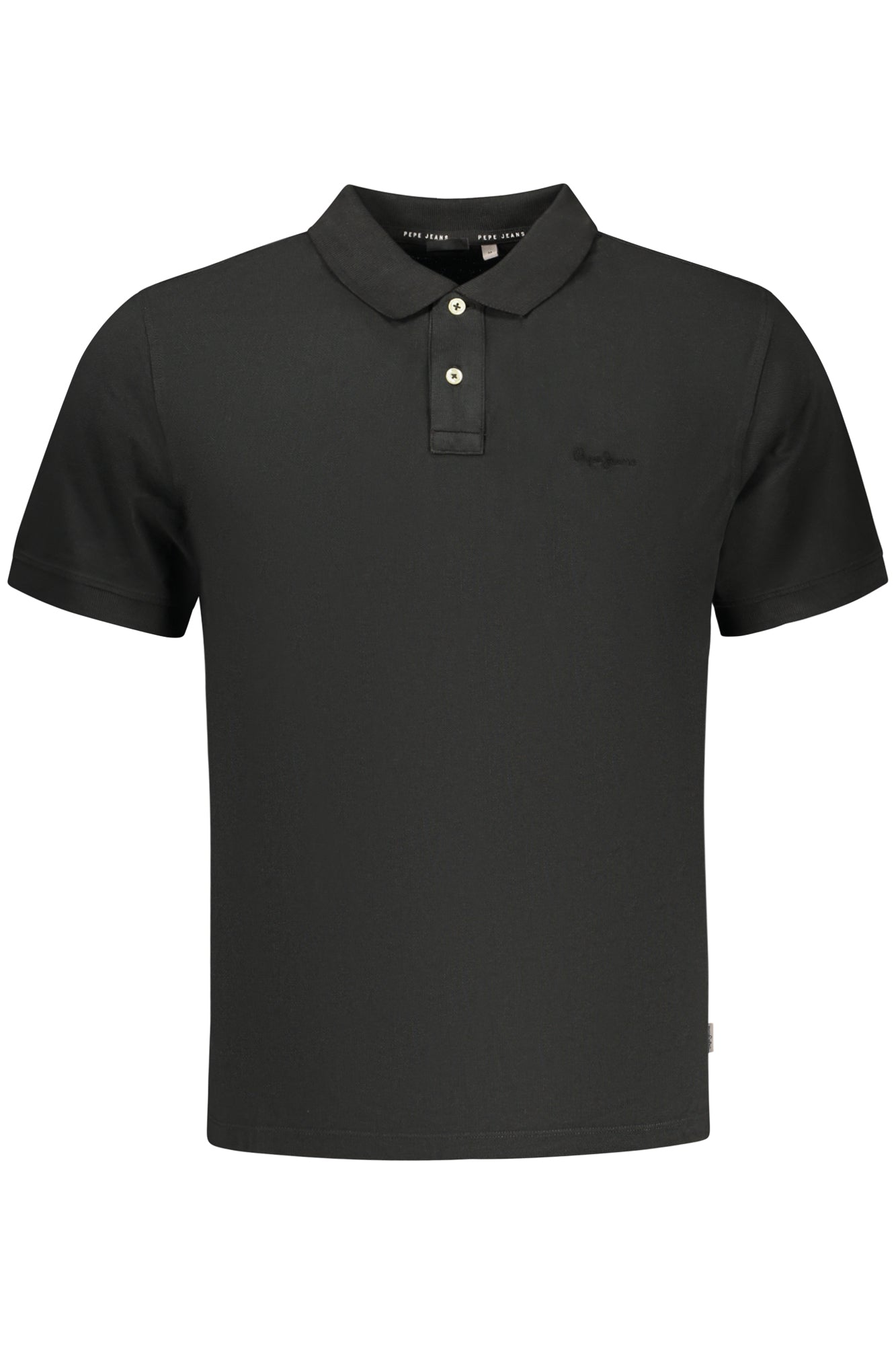 PEPE JEANS MEN'S SHORT-SLEEVE POLO SHIRT, BLACK