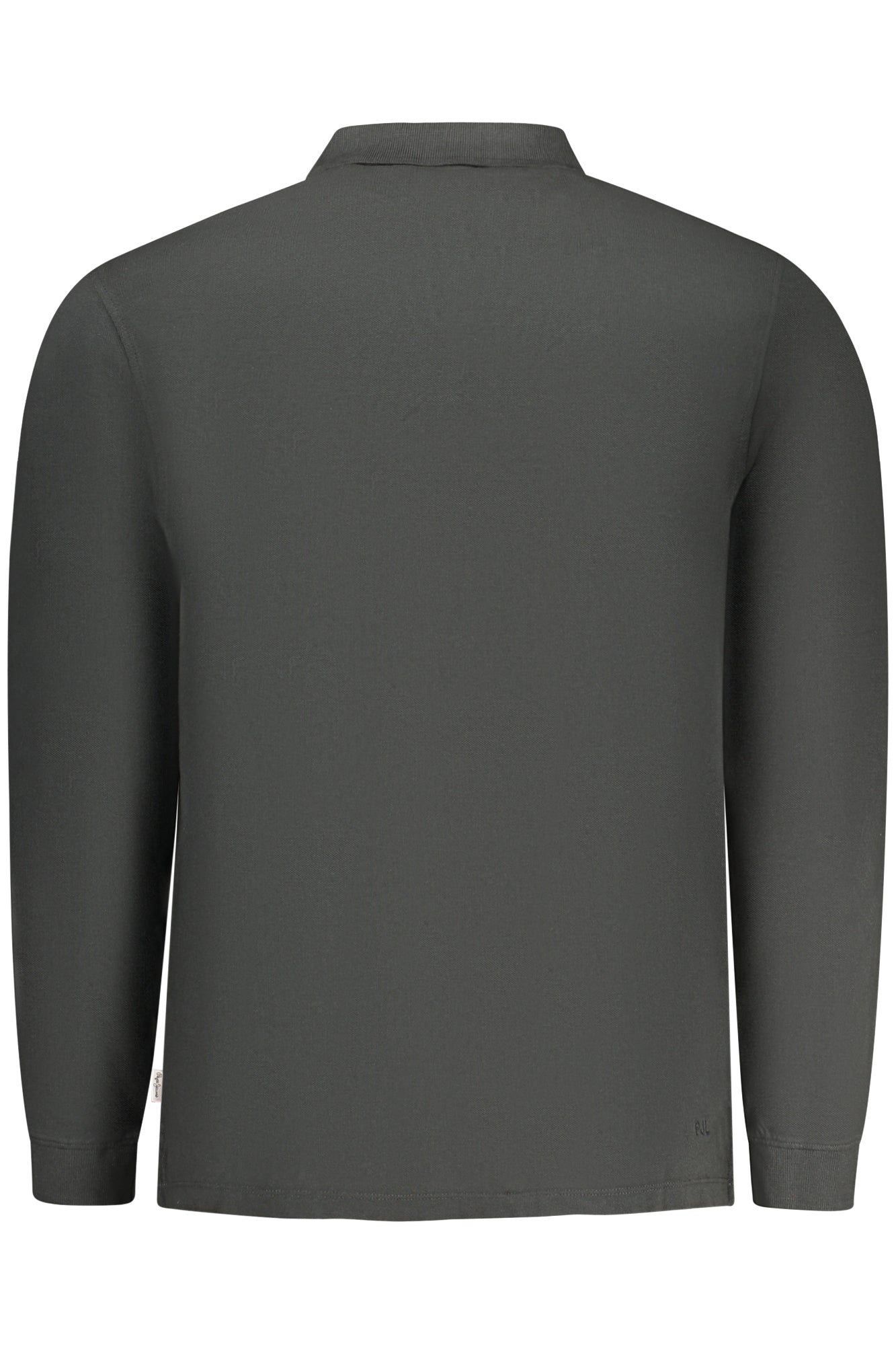 PEPE JEANS MEN'S LONG-SLEEVED POLO SHIRT, BLACK
